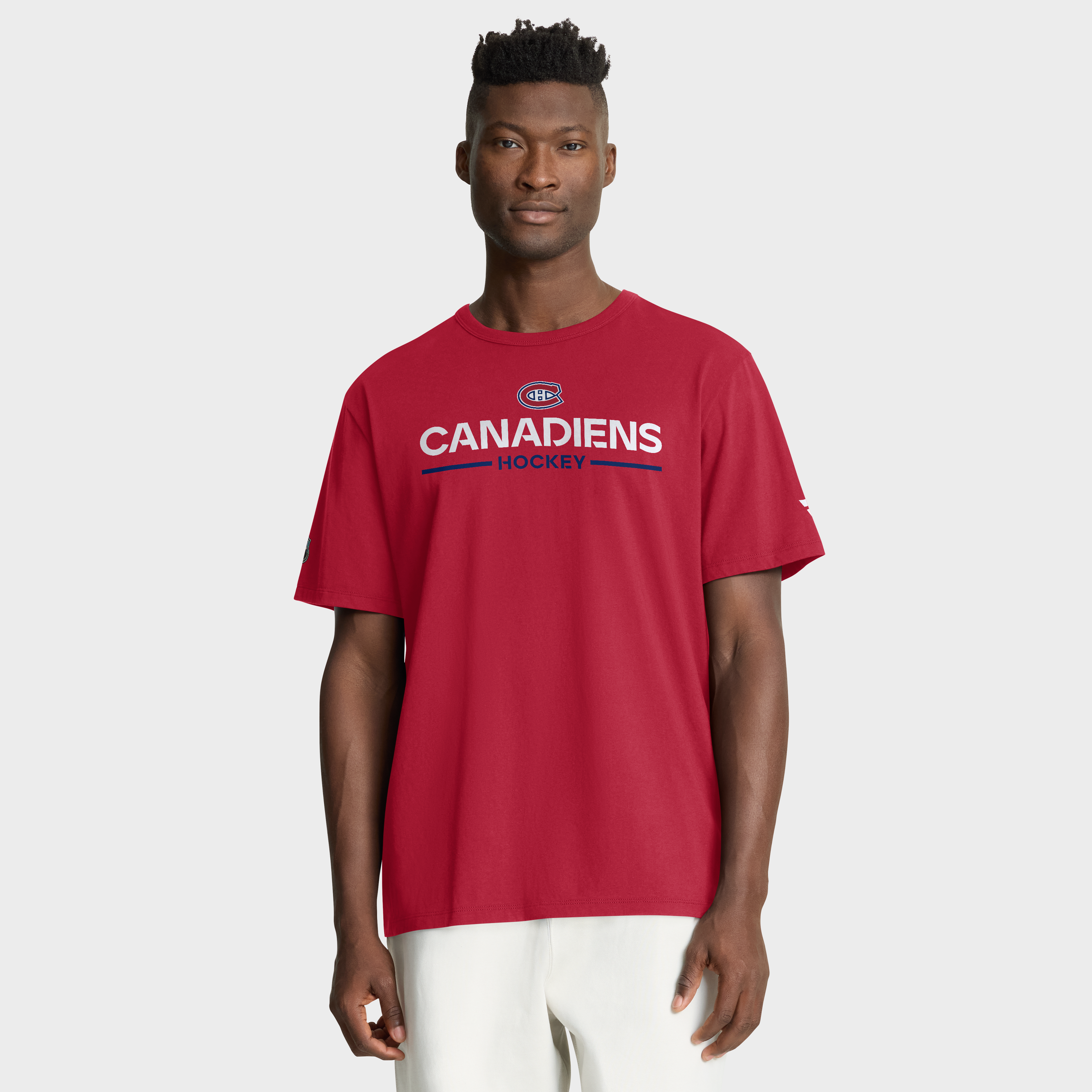 Men's Fanatics Red Montreal Canadiens Authentic Pro Primary T-Shirt