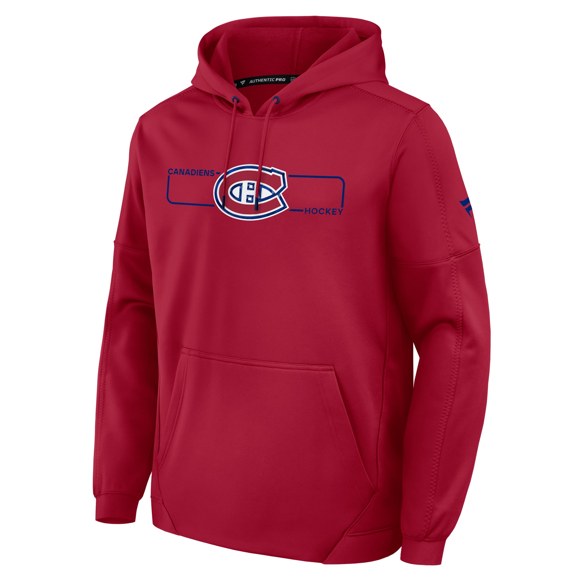 Pull-over en polaire authentique Pro Rink rouge Fanatics pour homme