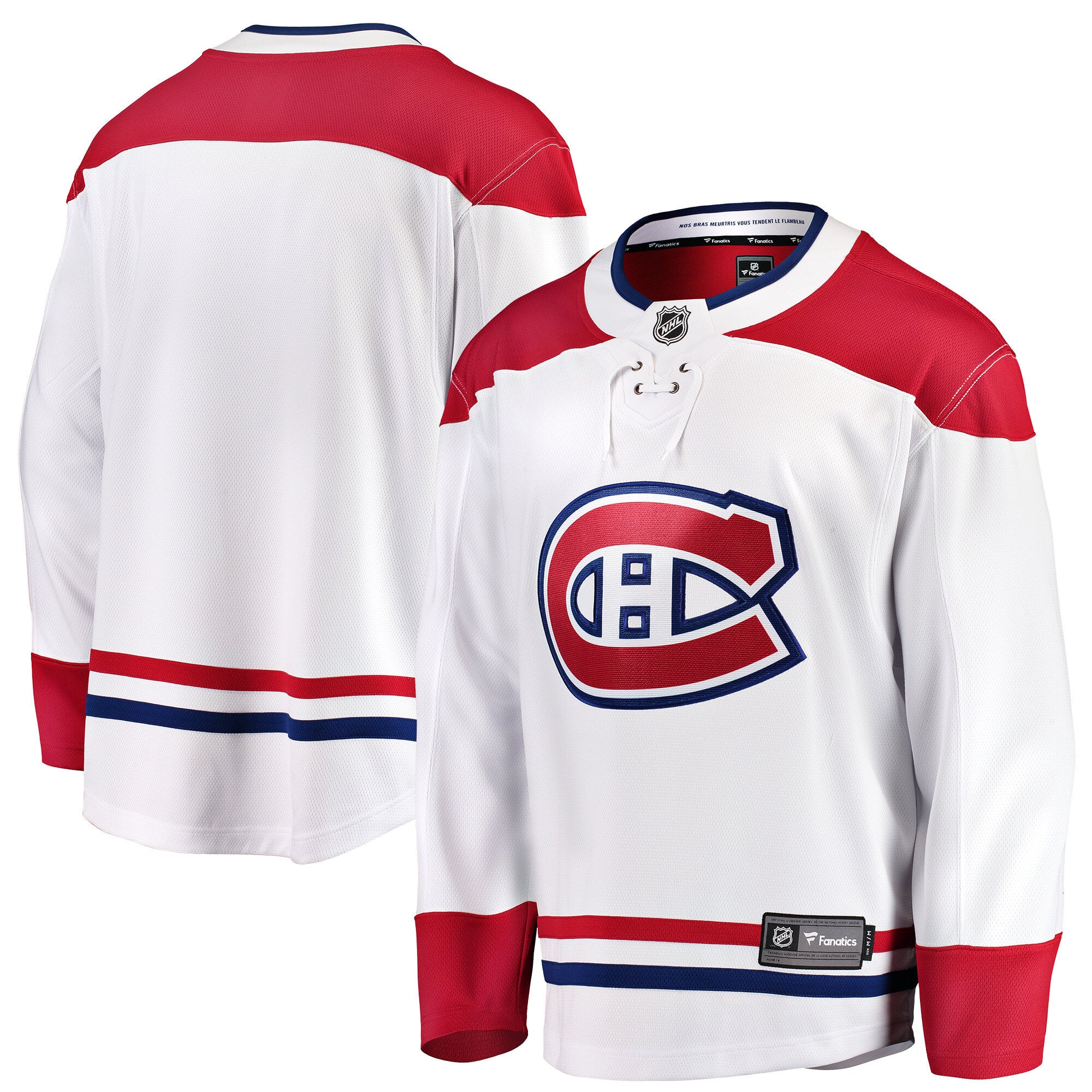 Maillot extérieur blanc des Canadiens de Montréal pour homme (Fanatics)
