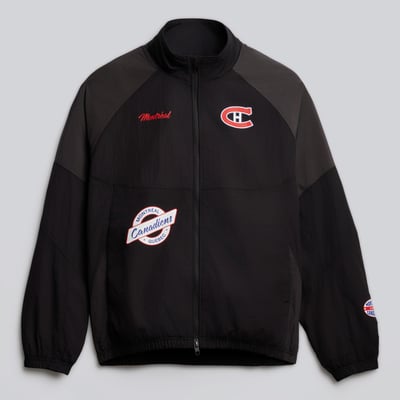 Men's Montreal Canadiens lululemon Black Nylon Track Jacket