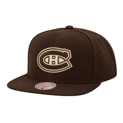 Men's Montreal Canadiens  Mitchell & Ness Brown Fashion Basics Snapback Hat