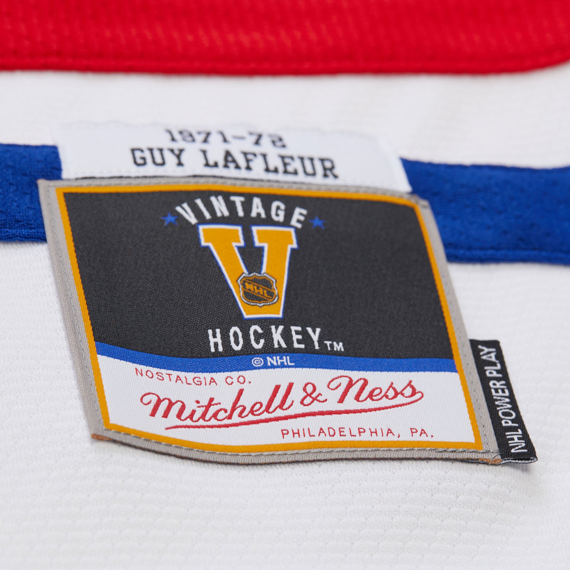 Men's Mitchell & Ness Guy Lafleur White Montreal Canadiens 1971 Power Play Jersey