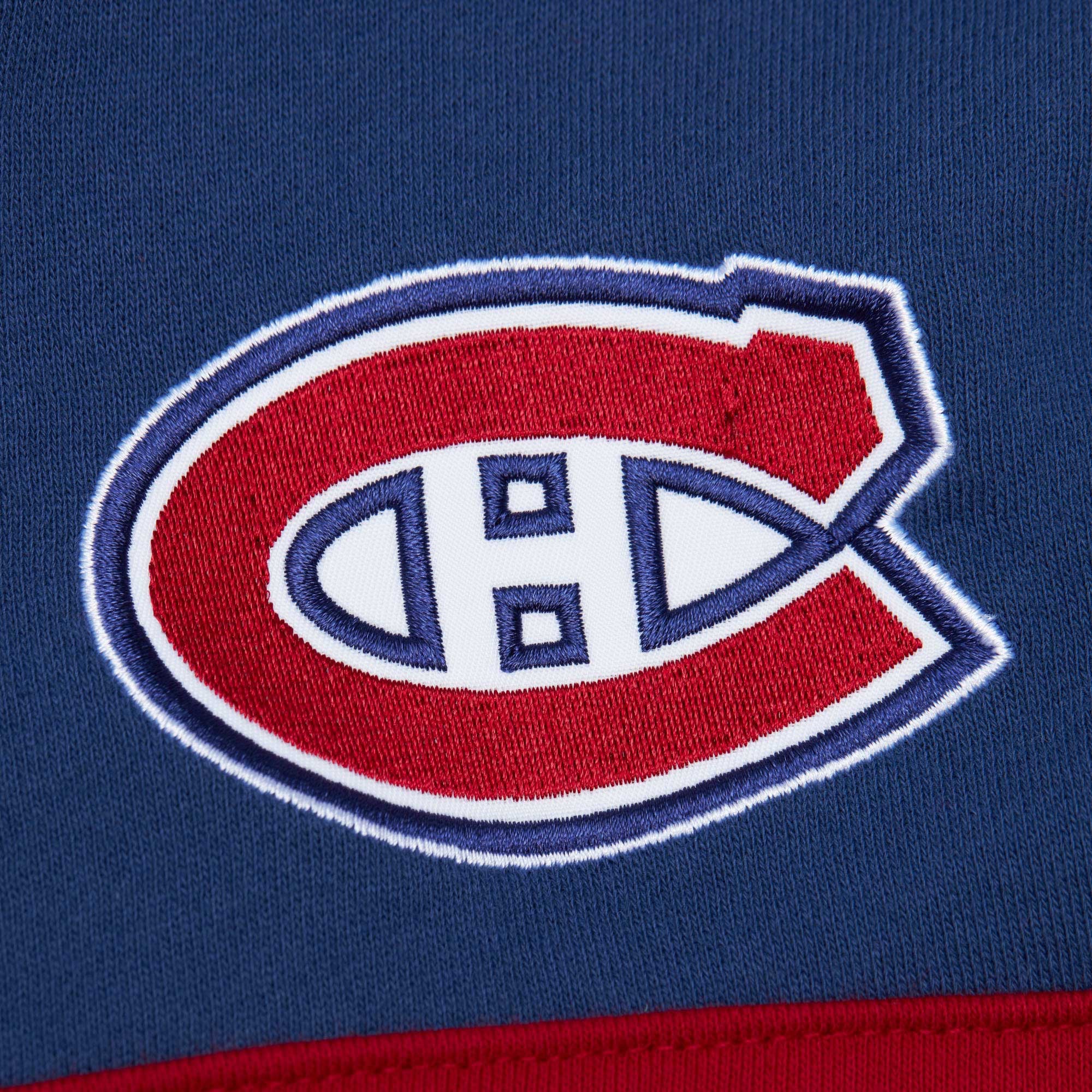 Men's Mitchell & Ness Navy Montreal Canadiens Head Coach Pullover Hoodie