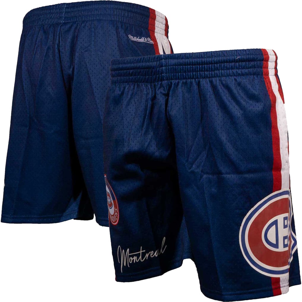 Short en maille Mitchell & Ness Royal City Collection pour hommes des Canadiens de Montréal