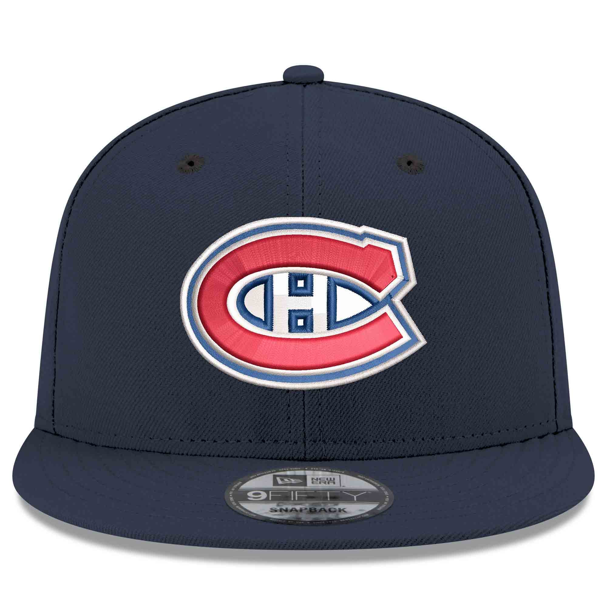 Casquette snapback New Era bleu marine des Canadiens de Montréal 9FIFTY pour homme