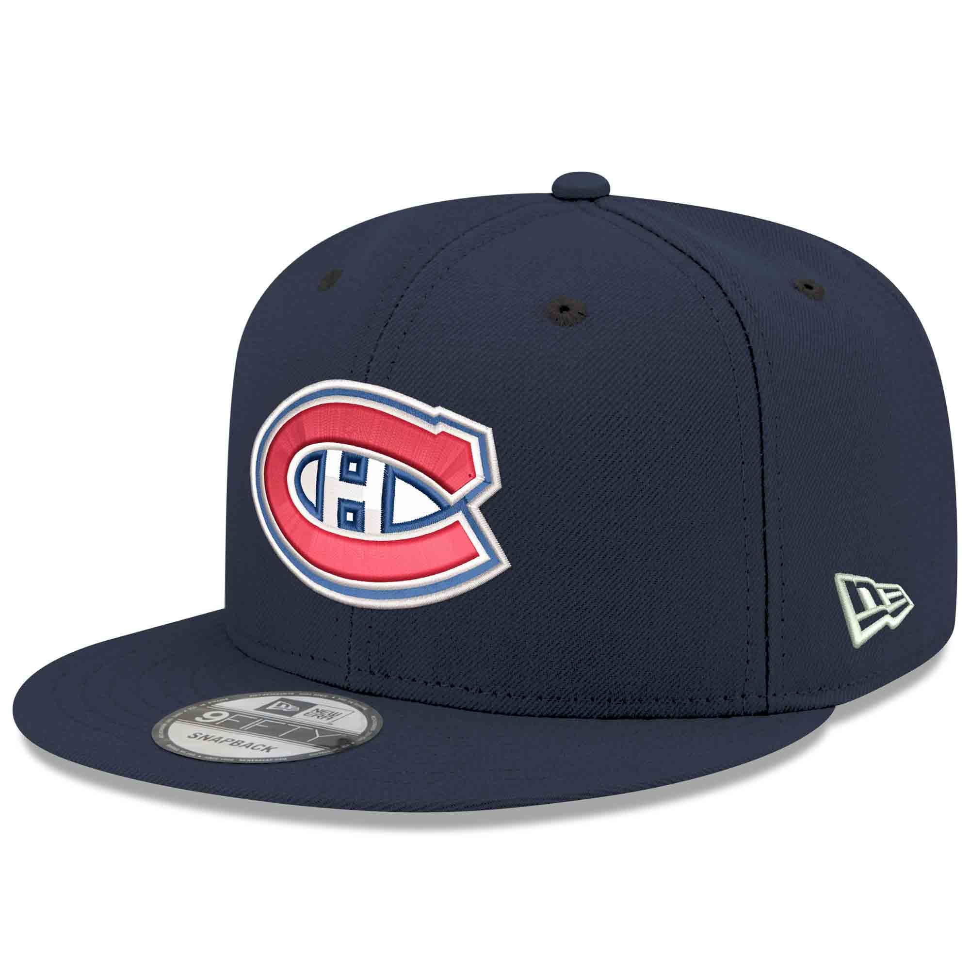 Casquette snapback New Era bleu marine des Canadiens de Montréal 9FIFTY pour homme