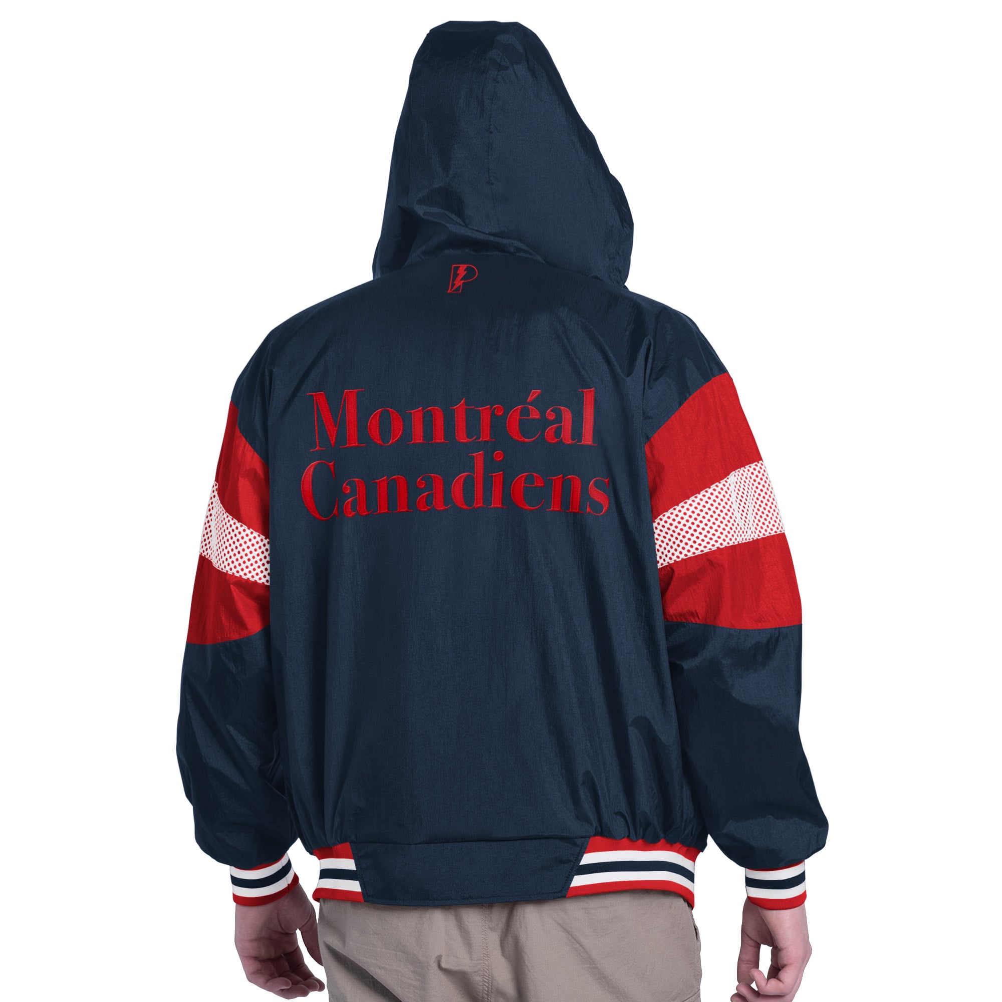 Veste à capuche zippée PROPLAYER bleue pour homme, modèle Legacy des Canadiens de Montréal