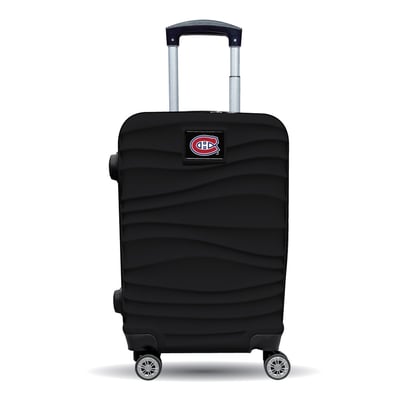 Montreal Canadiens MOJO Black Color Blitz Carry-On Hardcase Spinner Luggage
