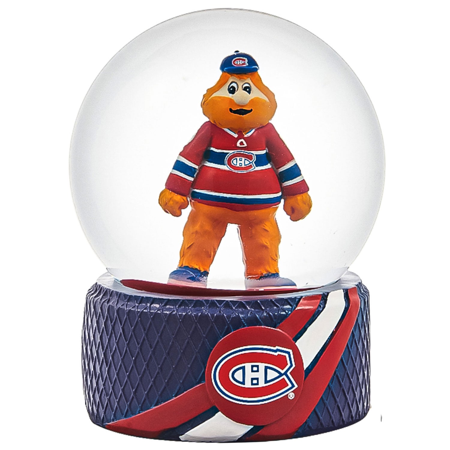 Window Pane Code Montreal Canadiens 100mm Mascot Glass Water Globe