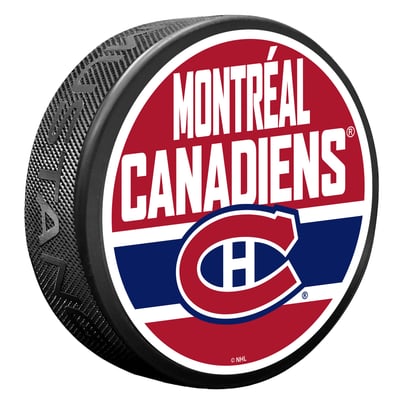 Montreal Canadiens Shout Hockey Puck