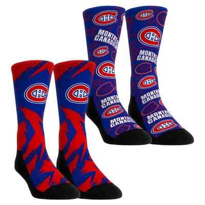  Montreal Canadiens Rock Em Unisex Game Day Two-Pack Crew Socks - Red