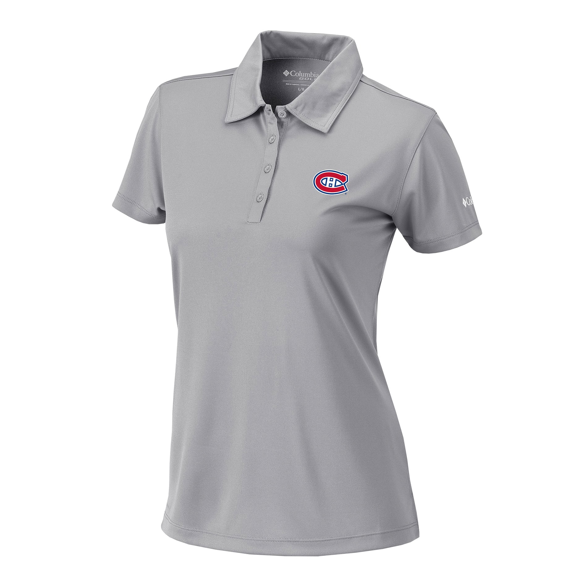 Polo Birdie gris Columbia pour femmes, modèle Omni-Wick des Canadiens de Montréal