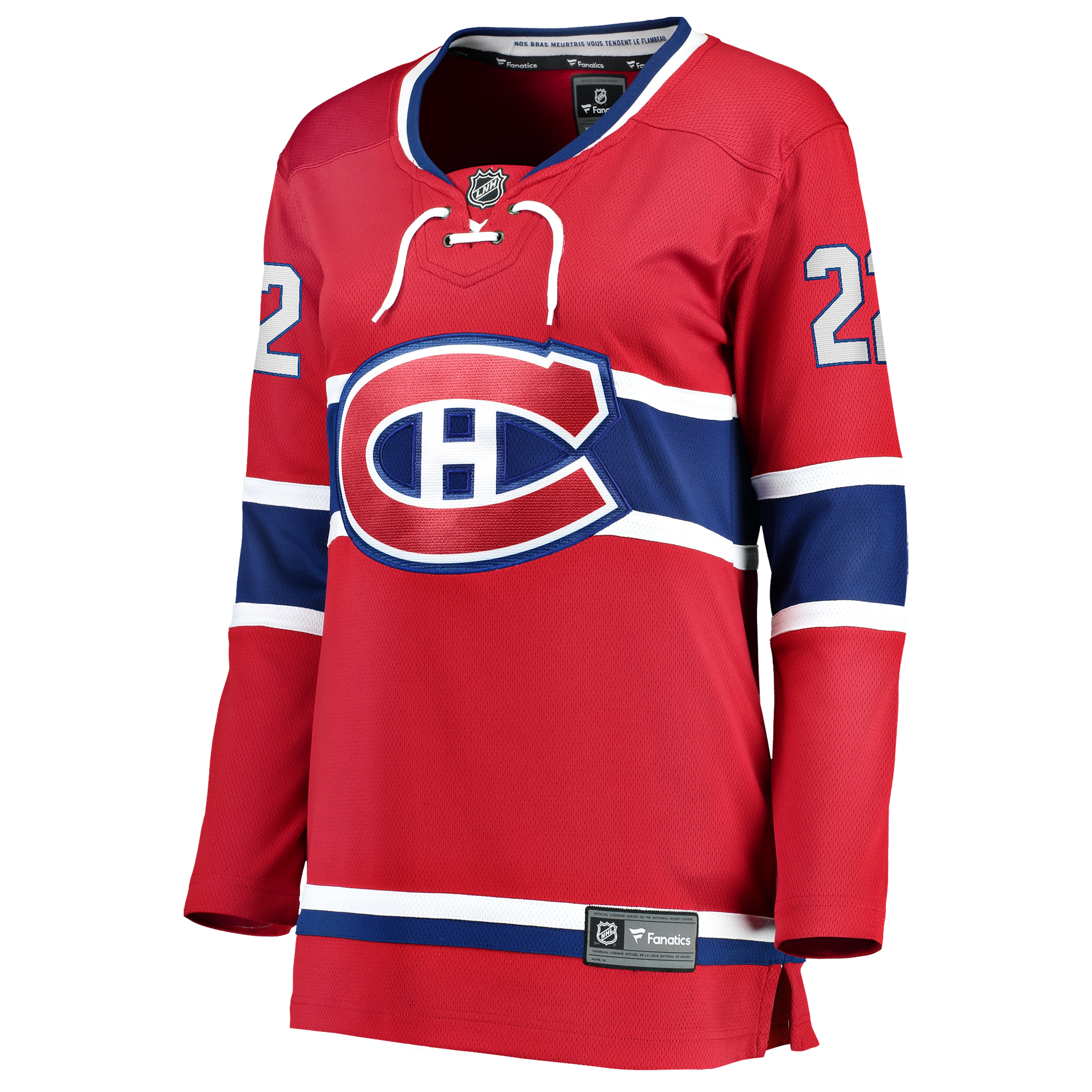 Maillot domicile rouge à bretelles de Chris Kreider, Canadien Montréal, pour femmes (Fanatics).