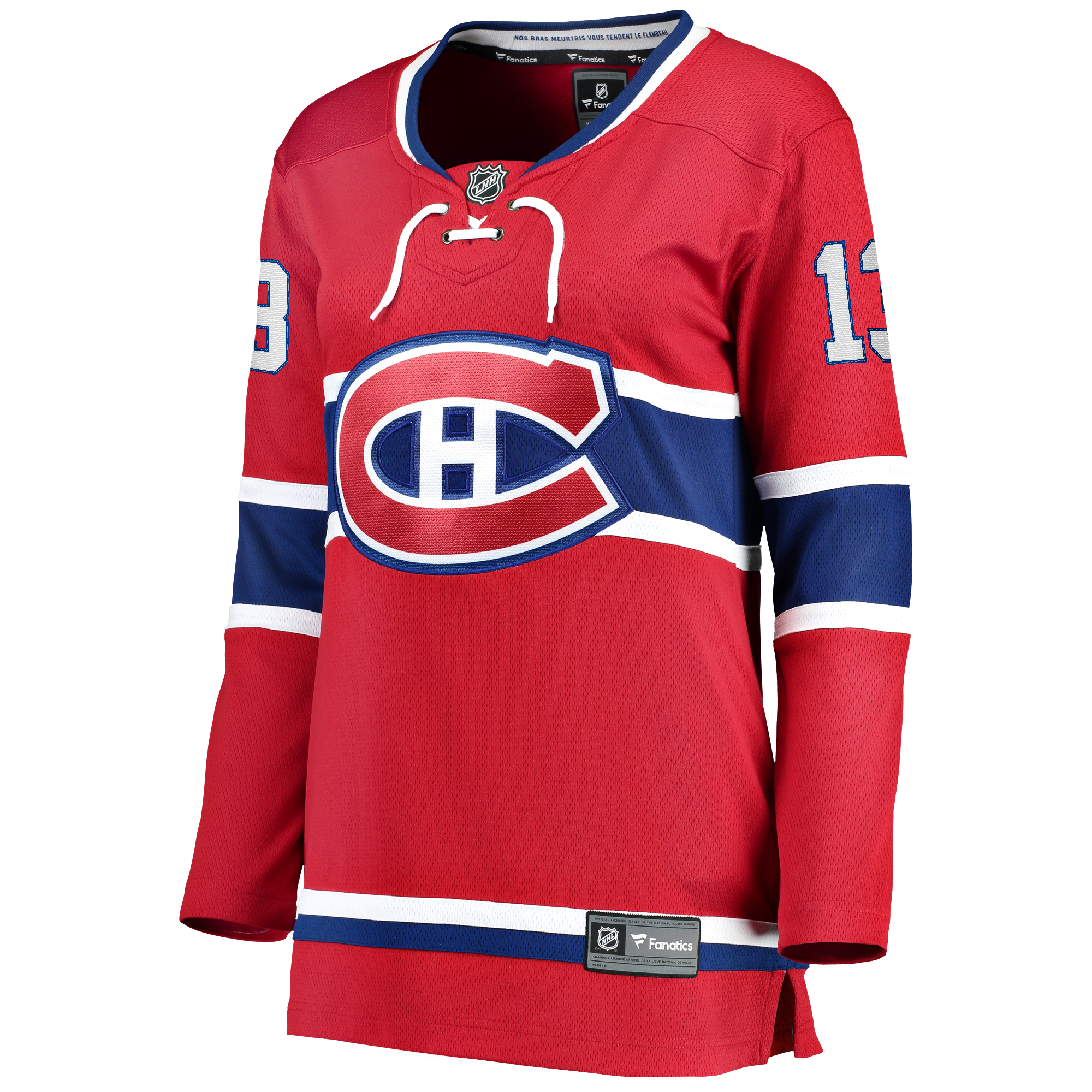 Women's Fanatics Cole Caufield Red Montreal Canadiens Home Breakaway Jersey