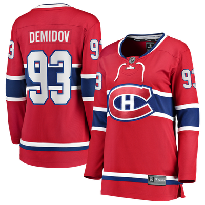 Women's Montreal Canadiens Ivan Demidov Fanatics Red Home  Breakaway Jersey
