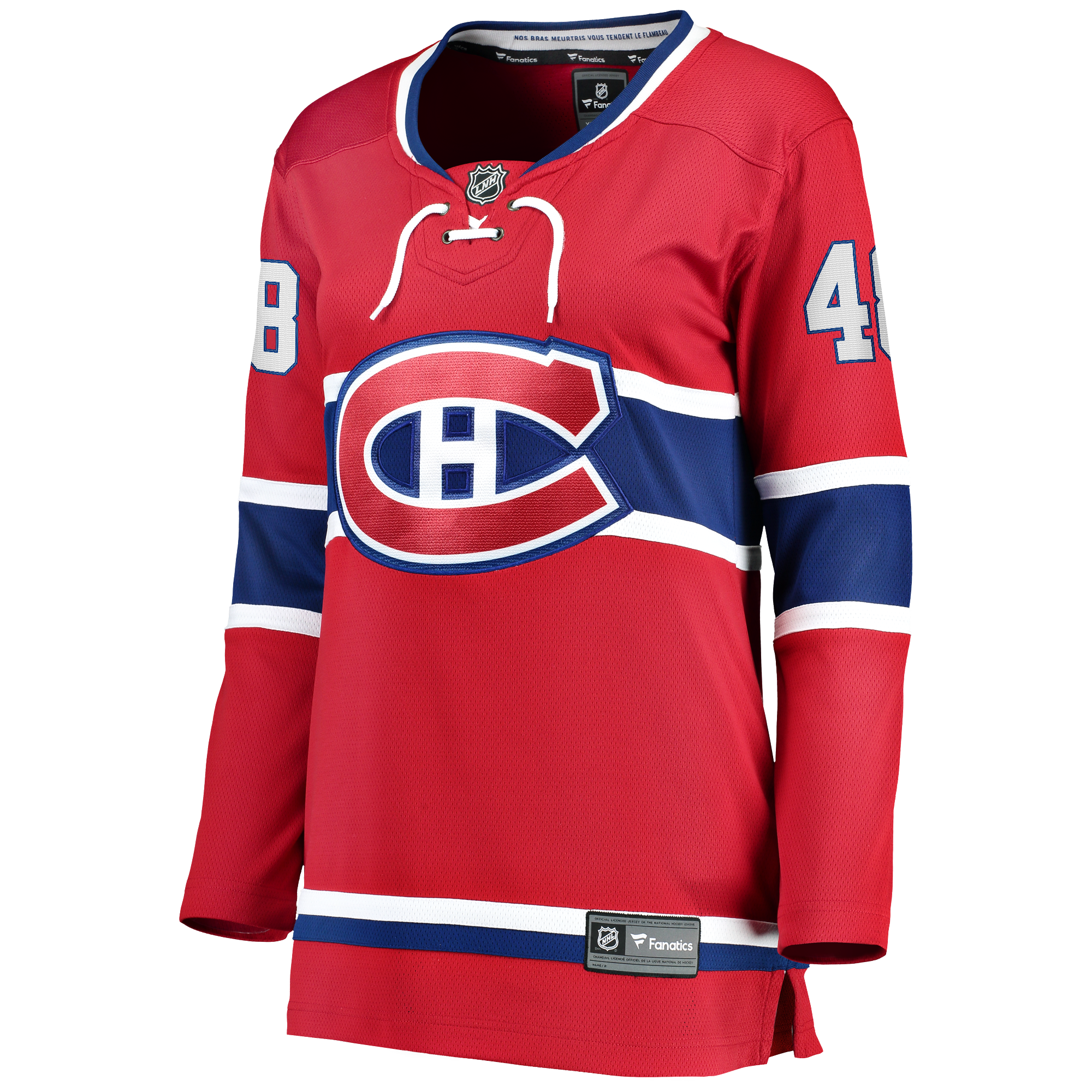 Maillot domicile rouge Breakaway Lane Hutson des Canadiens de Montréal pour femmes (Fanatics)