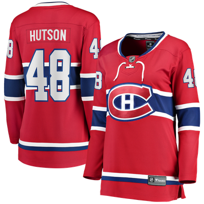 Lane Hutson Montreal Canadiens Fanatics Women's Home  Breakaway Jersey - Red