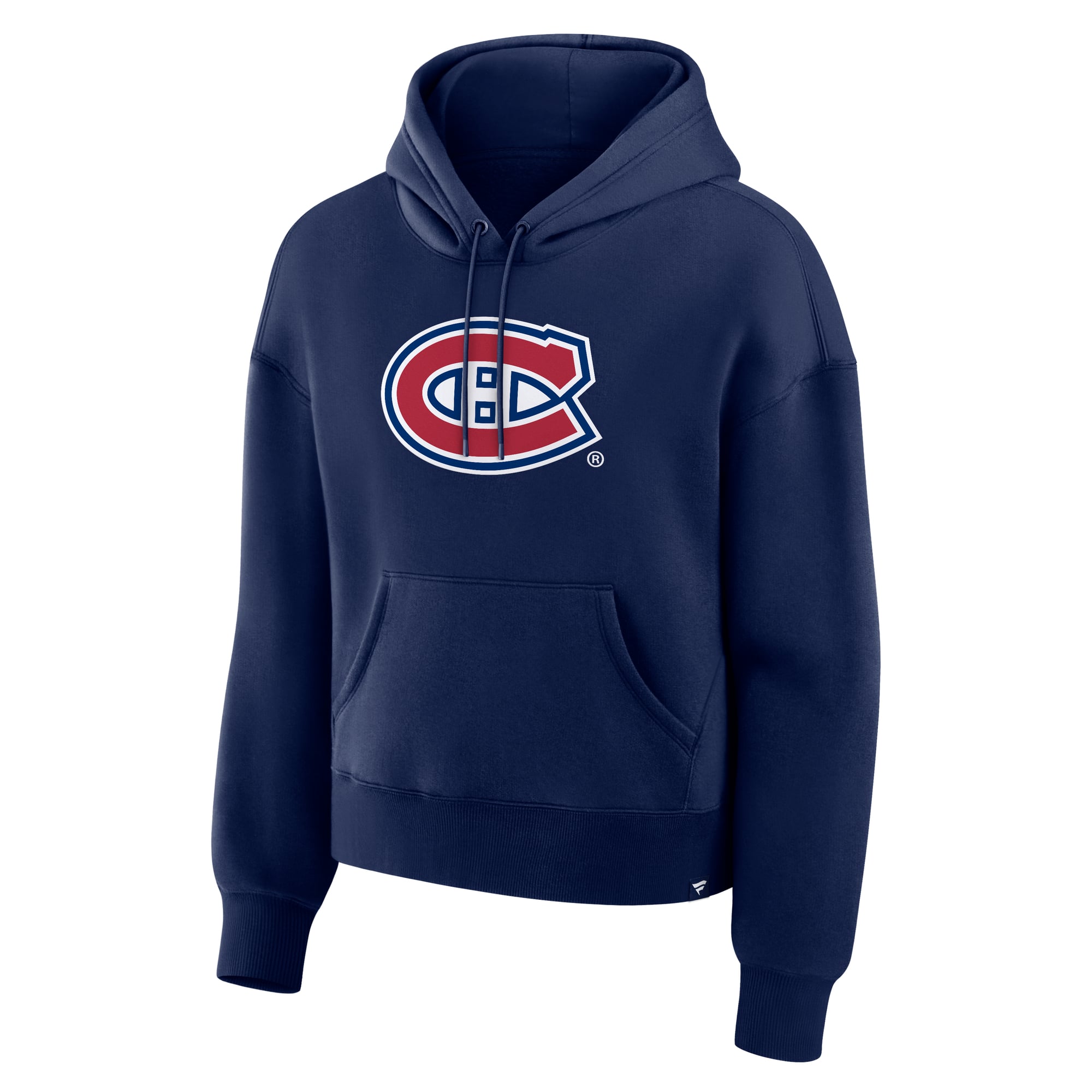 Sweat à capuche bleu marine Fanatics pour femmes, représentant les Canadiens de Montréal