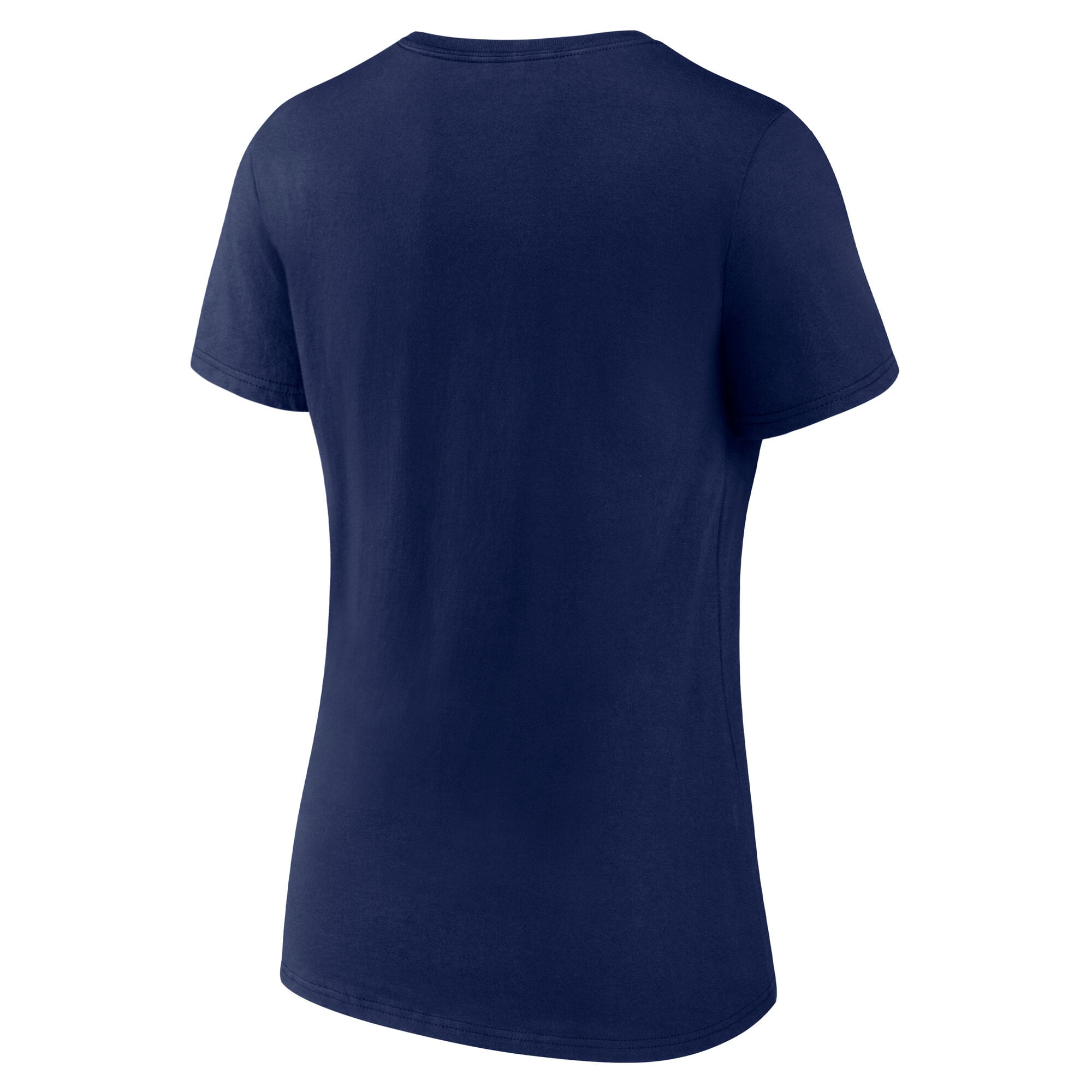 T-shirt à col en V Fanatics bleu marine pour femmes, logo principal des Canadiens de Montréal