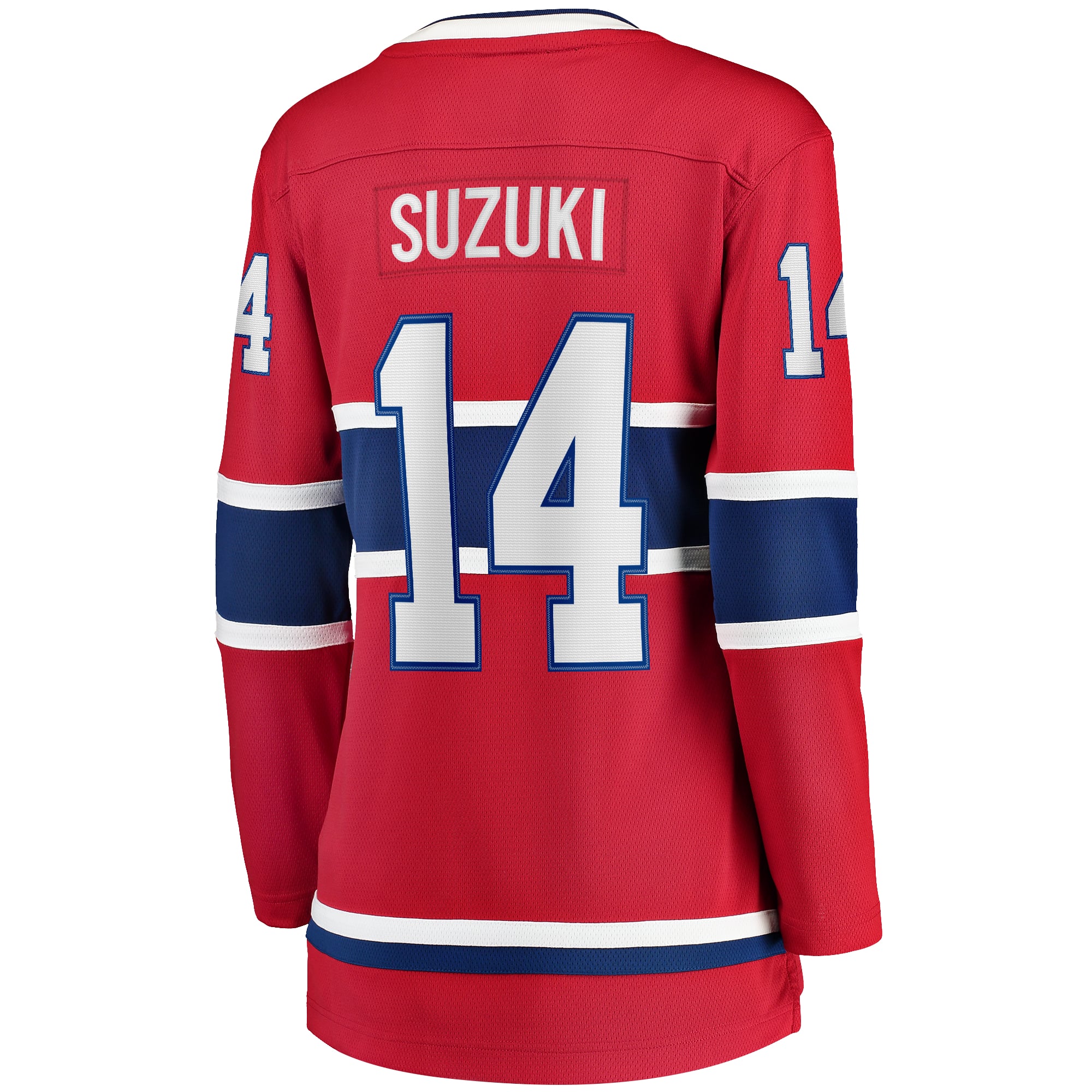 Maillot Breakaway rouge Nick Suzuki des Canadiens de Montréal pour femmes (Fanatics)