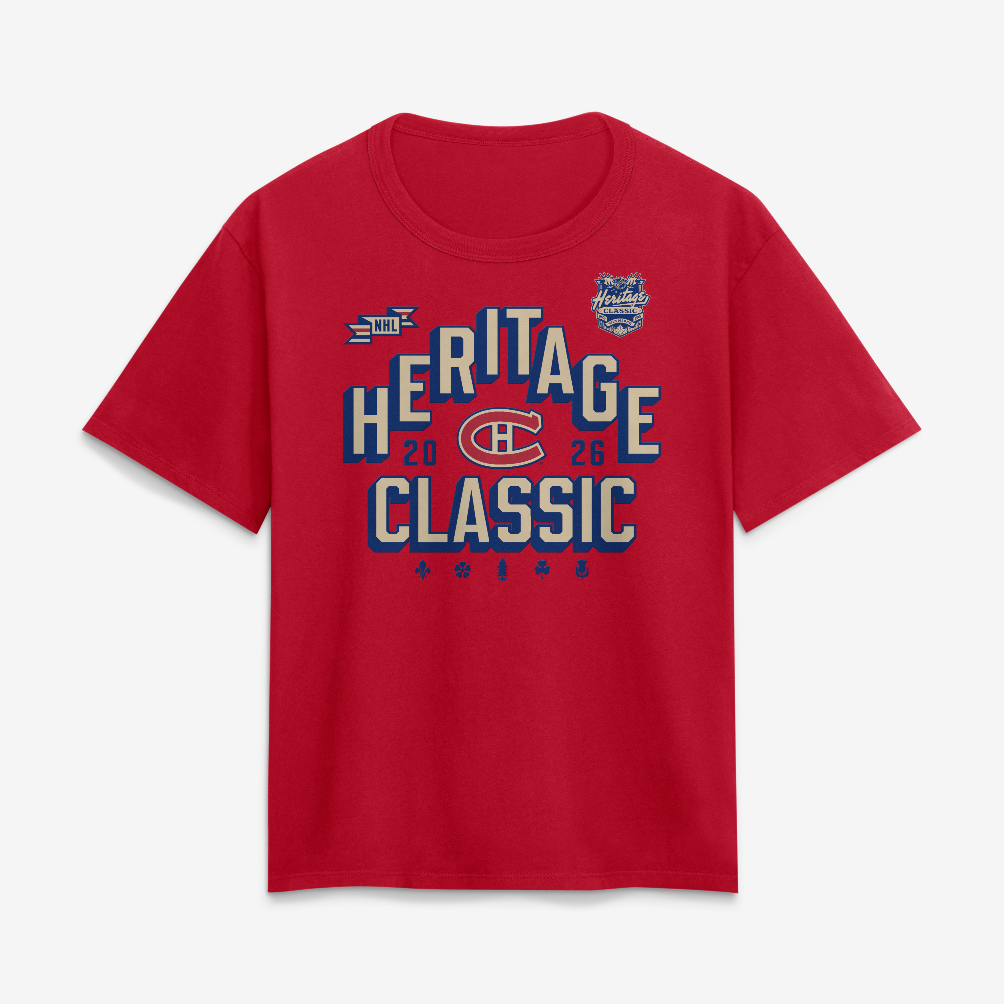 T-shirt Fanatics rouge pour femmes des Canadiens de Montréal, Classique Héritage la LNH 2026