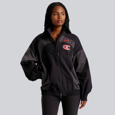 Women's Montreal Canadiens lululemon Black Golden Hour Color Block Train Jacket