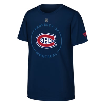 Youth Montreal Canadiens  Fanatics Navy Authentic Pro Property Of T-Shirt