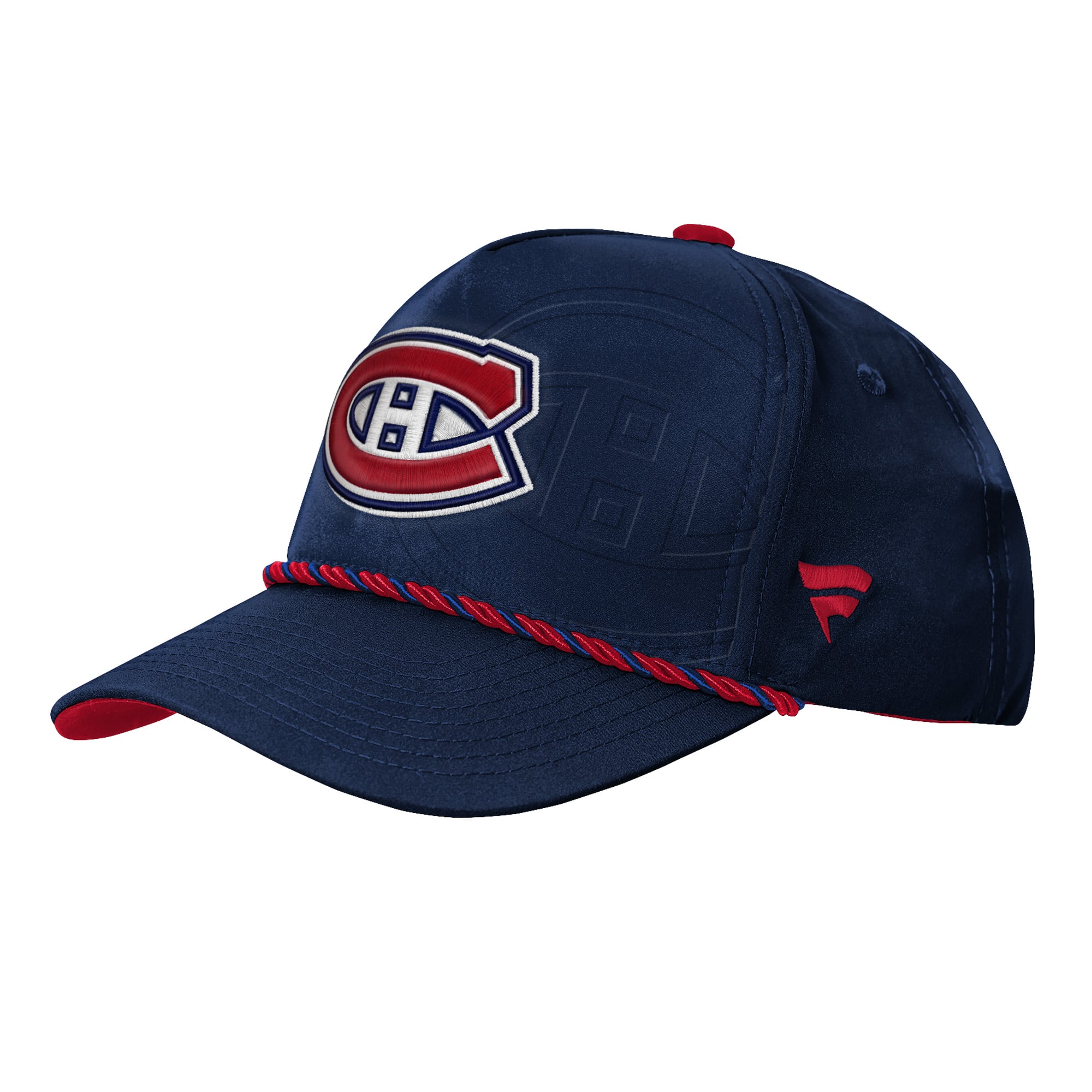 Casquette authentique Pro Snapback Fanatics bleu marine des Canadiens de Montréal pour jeunes