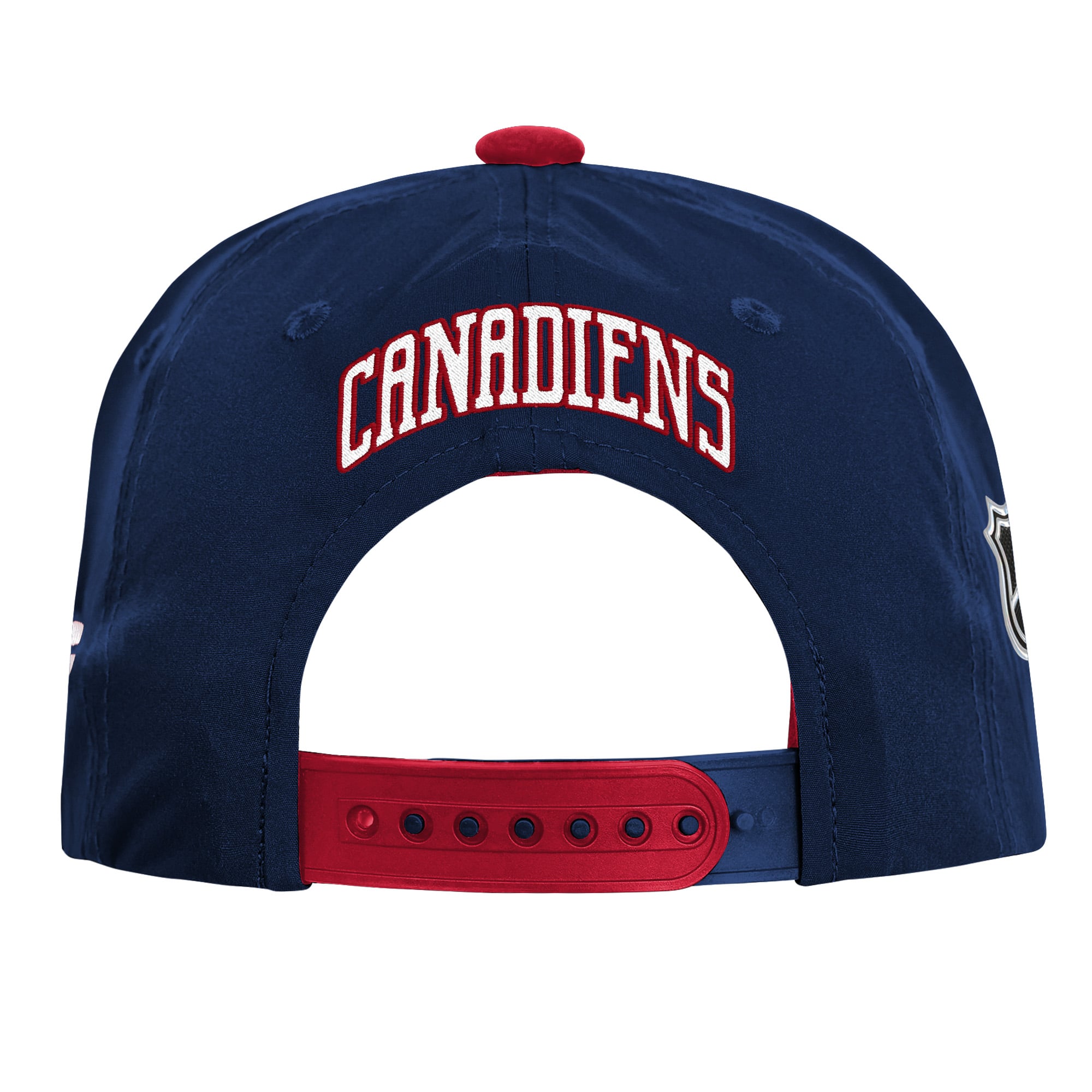 Casquette authentique Pro Snapback Fanatics bleu marine des Canadiens de Montréal pour jeunes