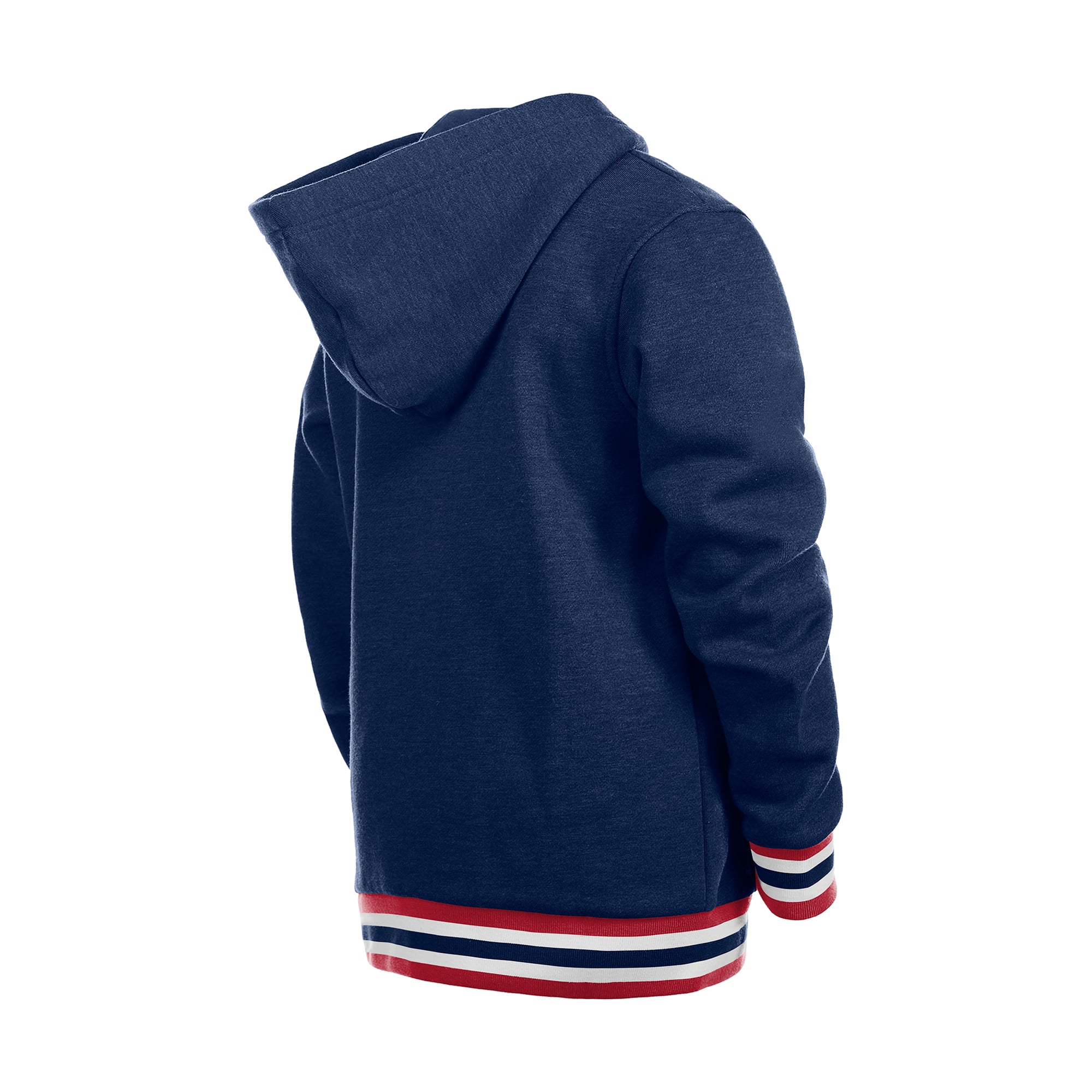 Youth New Era Navy Montreal Canadiens Knit Trim Pullover Hoodie