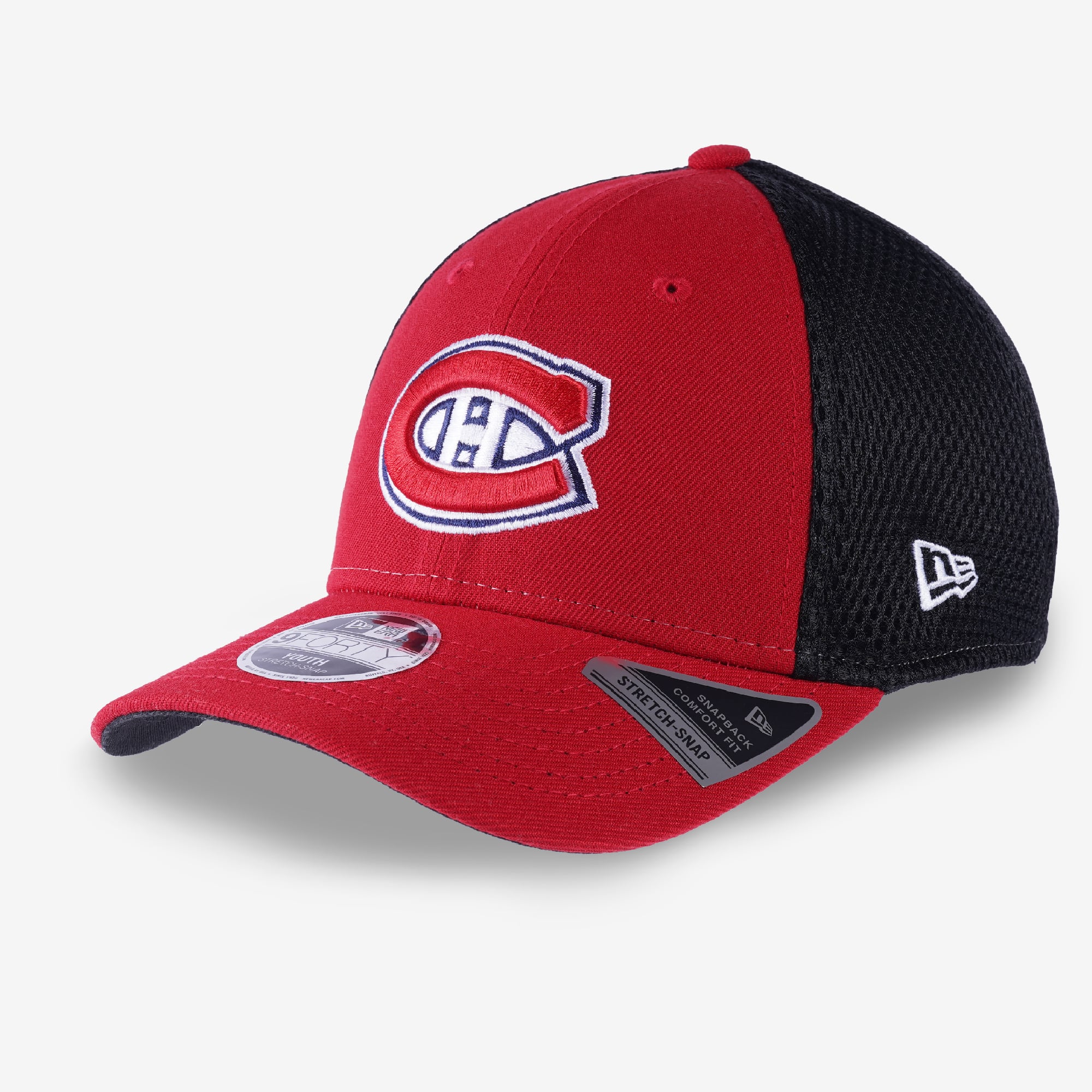 Casquette ajustable New Era rouge des Canadiens de Montréal 9FORTY pour jeunes