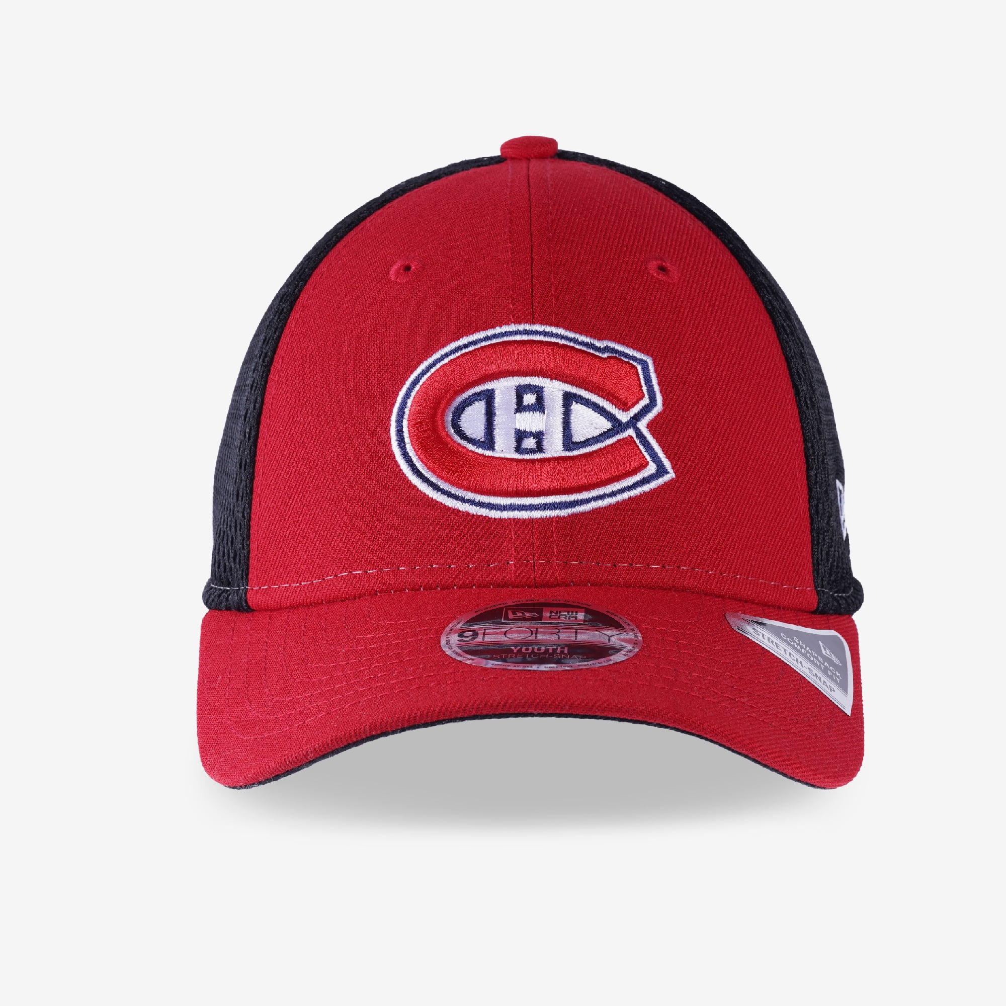 Casquette ajustable New Era rouge des Canadiens de Montréal 9FORTY pour jeunes