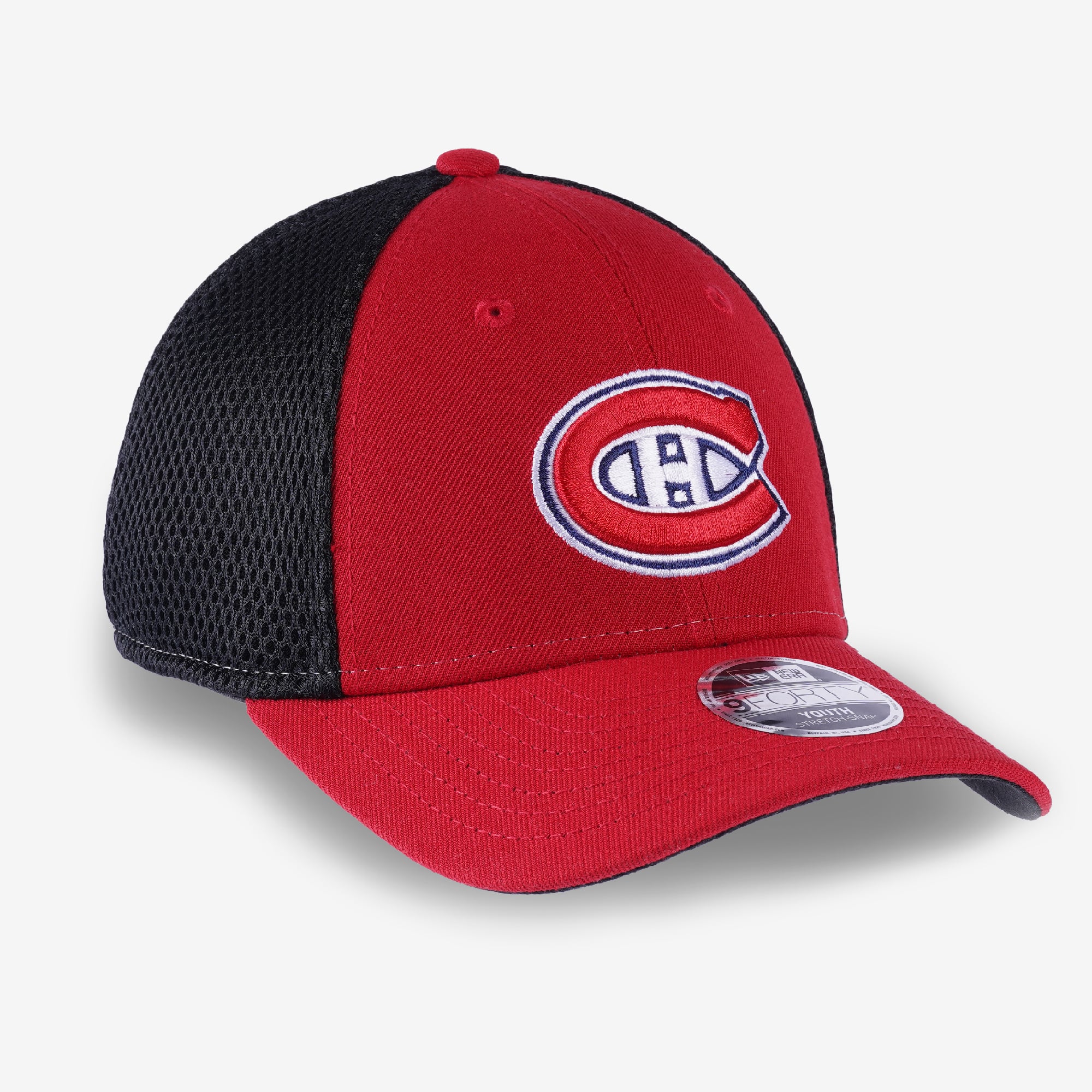 Casquette ajustable New Era rouge des Canadiens de Montréal 9FORTY pour jeunes