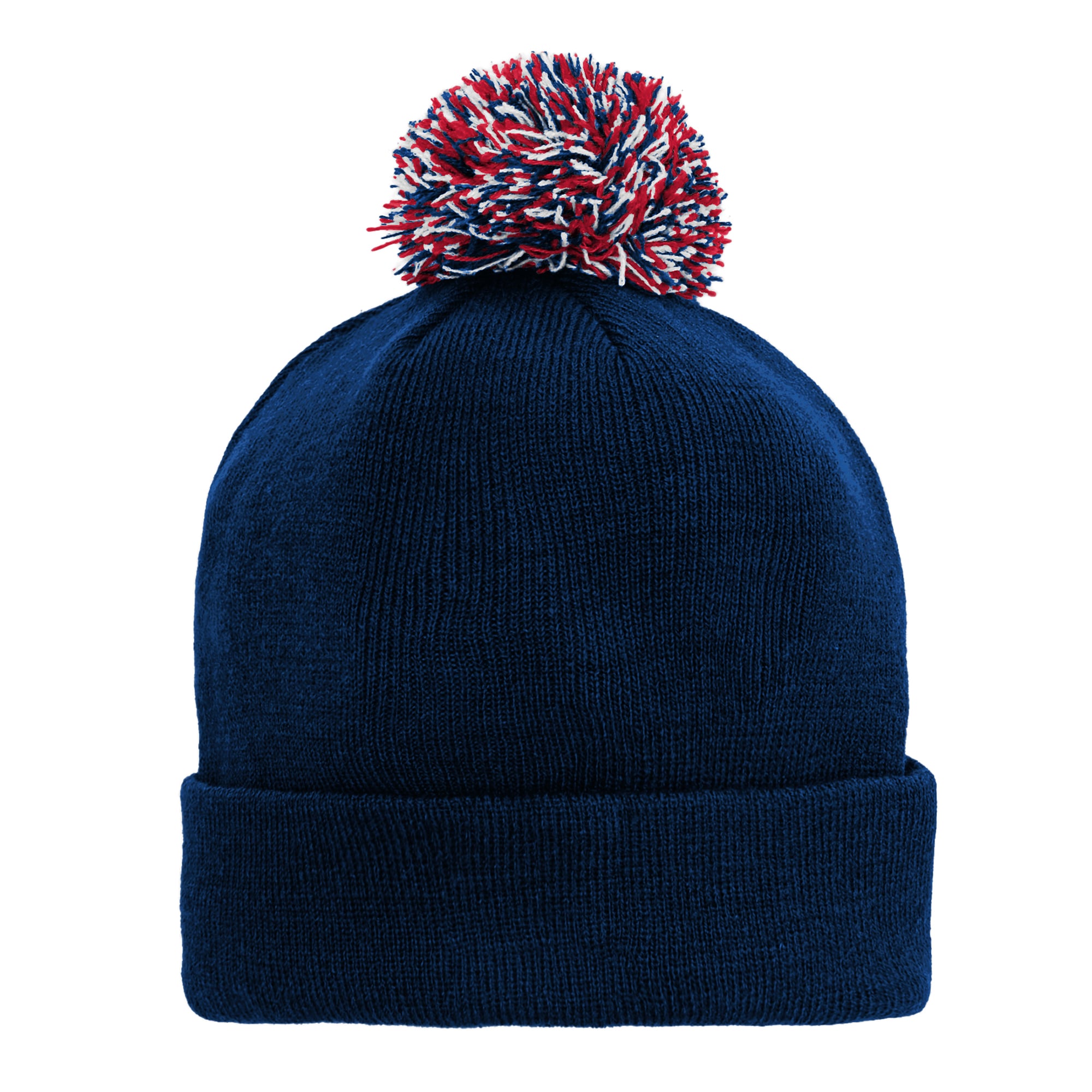 Bonnet tricoté à revers bleu marine Outerstuff des Canadiens de Montréal avec pompon