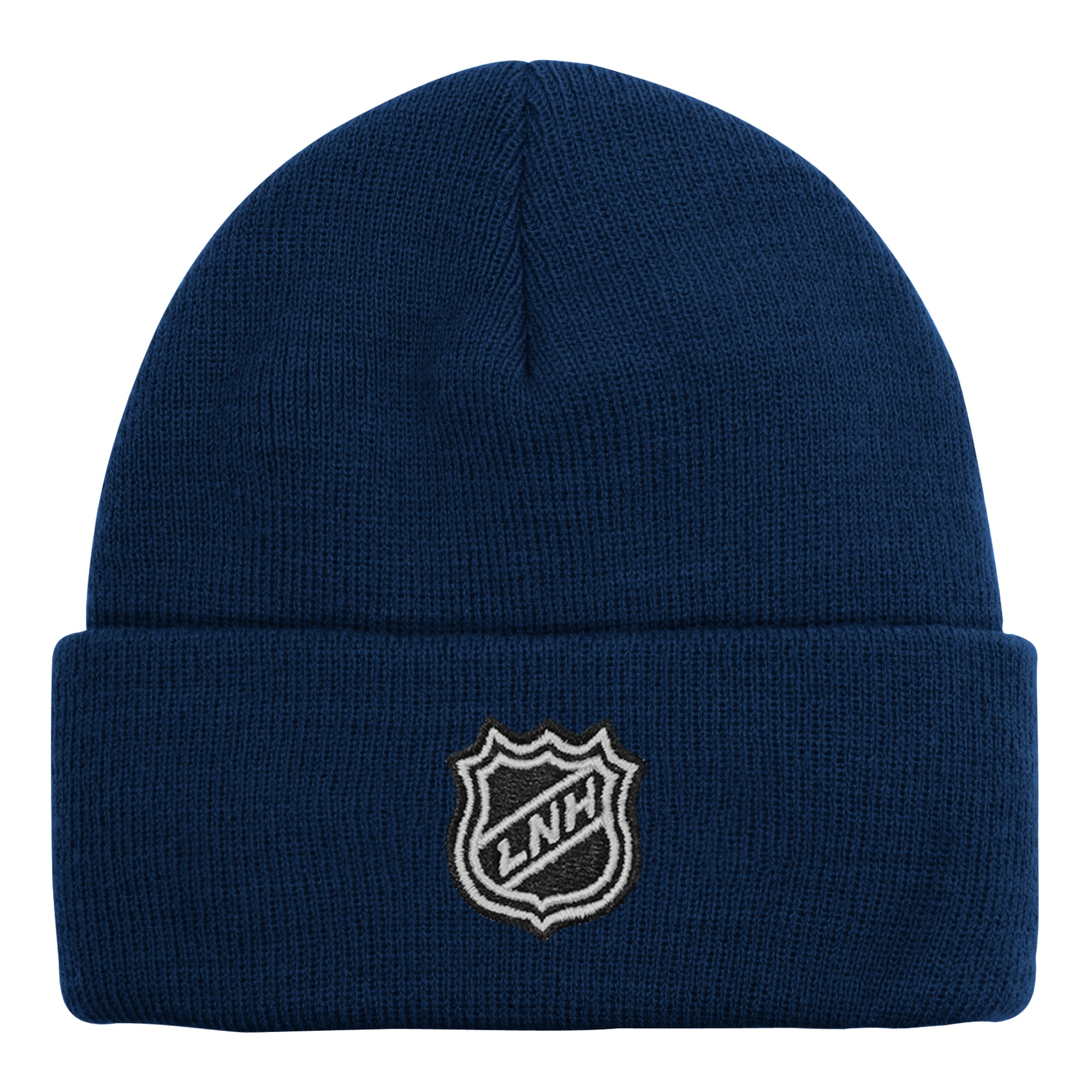 Bonnet tricoté à revers bleu marine des Canadiens de Montréal pour jeunes
