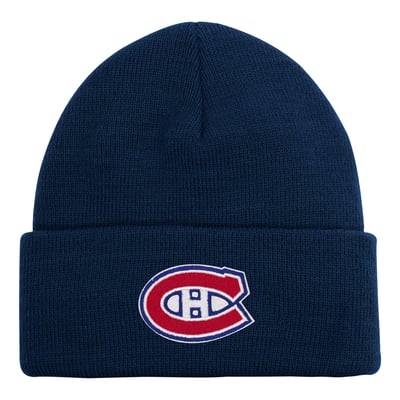 Youth Montreal Canadiens Outerstuff Navy Cuffed Knit Hat
