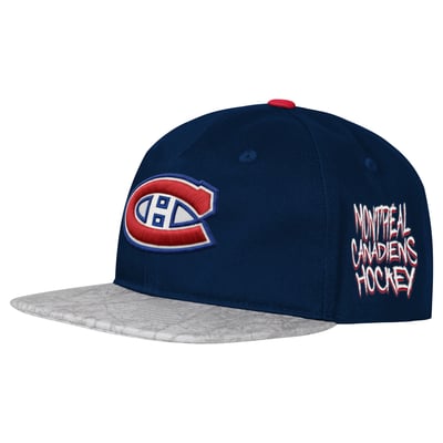 Youth Montreal Canadiens  Outerstuff Navy Icebound Snapback Hat