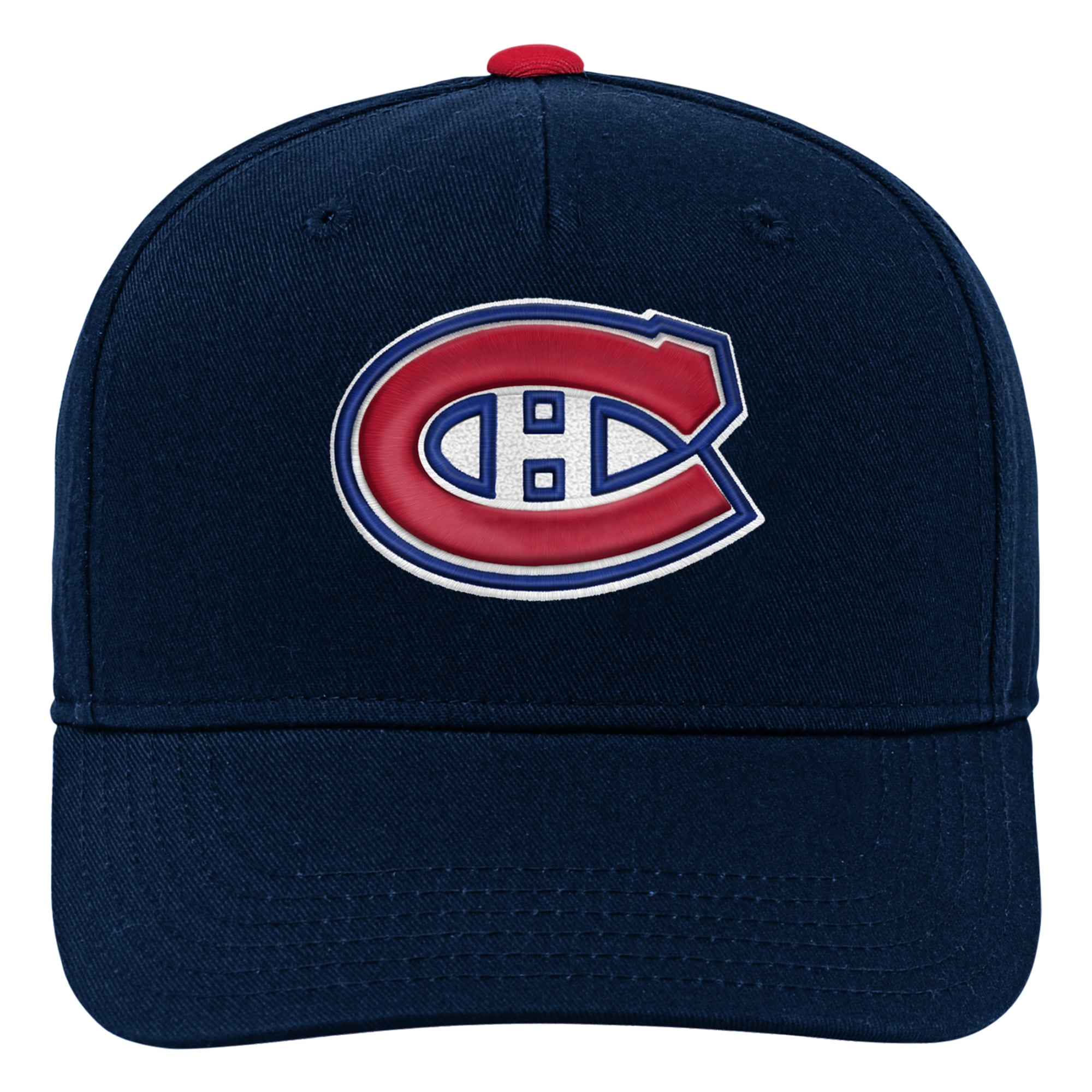 Casquette ajustable Outerstuff bleu marine avec logo des Canadiens de Montréal pour jeunes