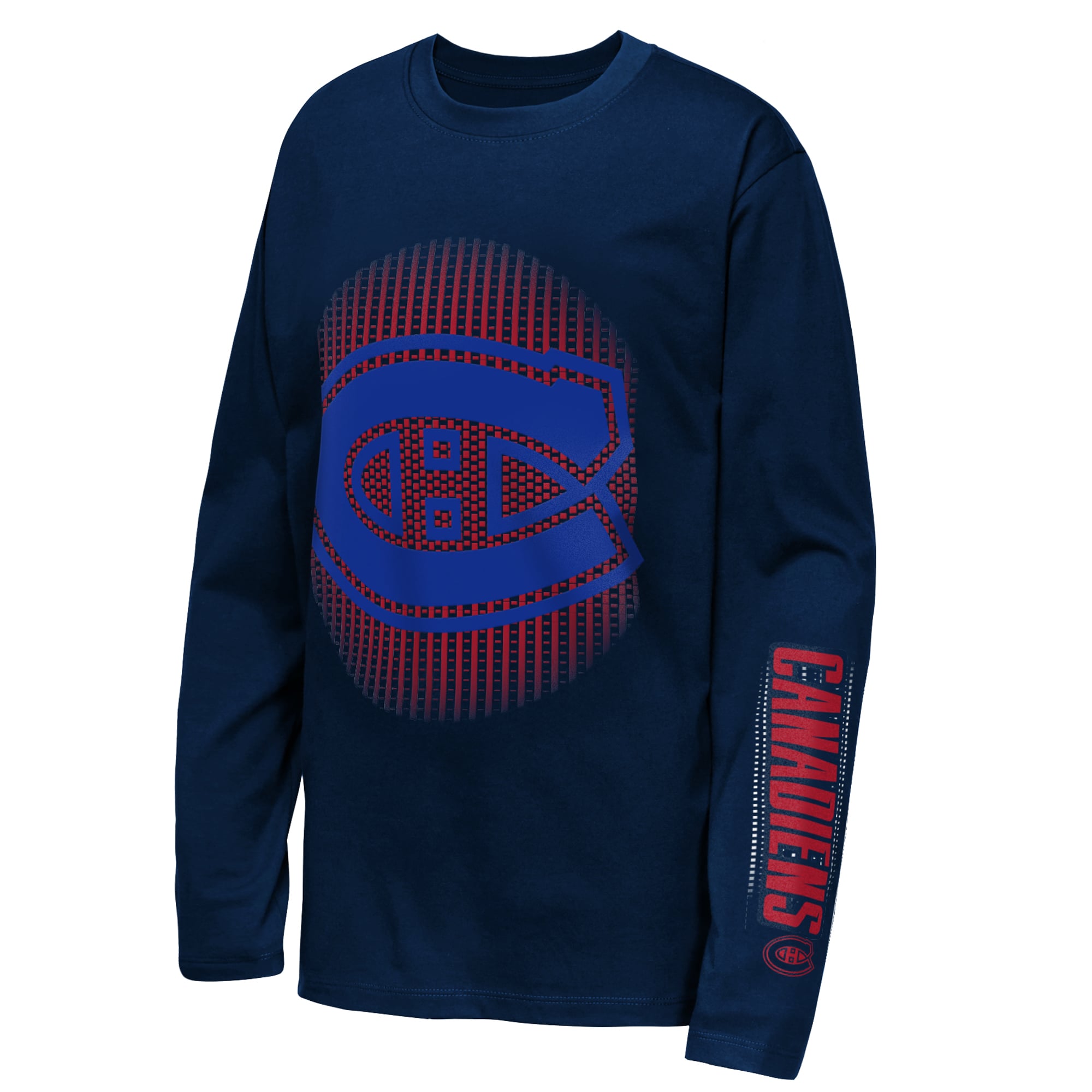 T-shirt à manches longues Youth Outerstuff Navy Montreal Canadiens Regroup & Reset