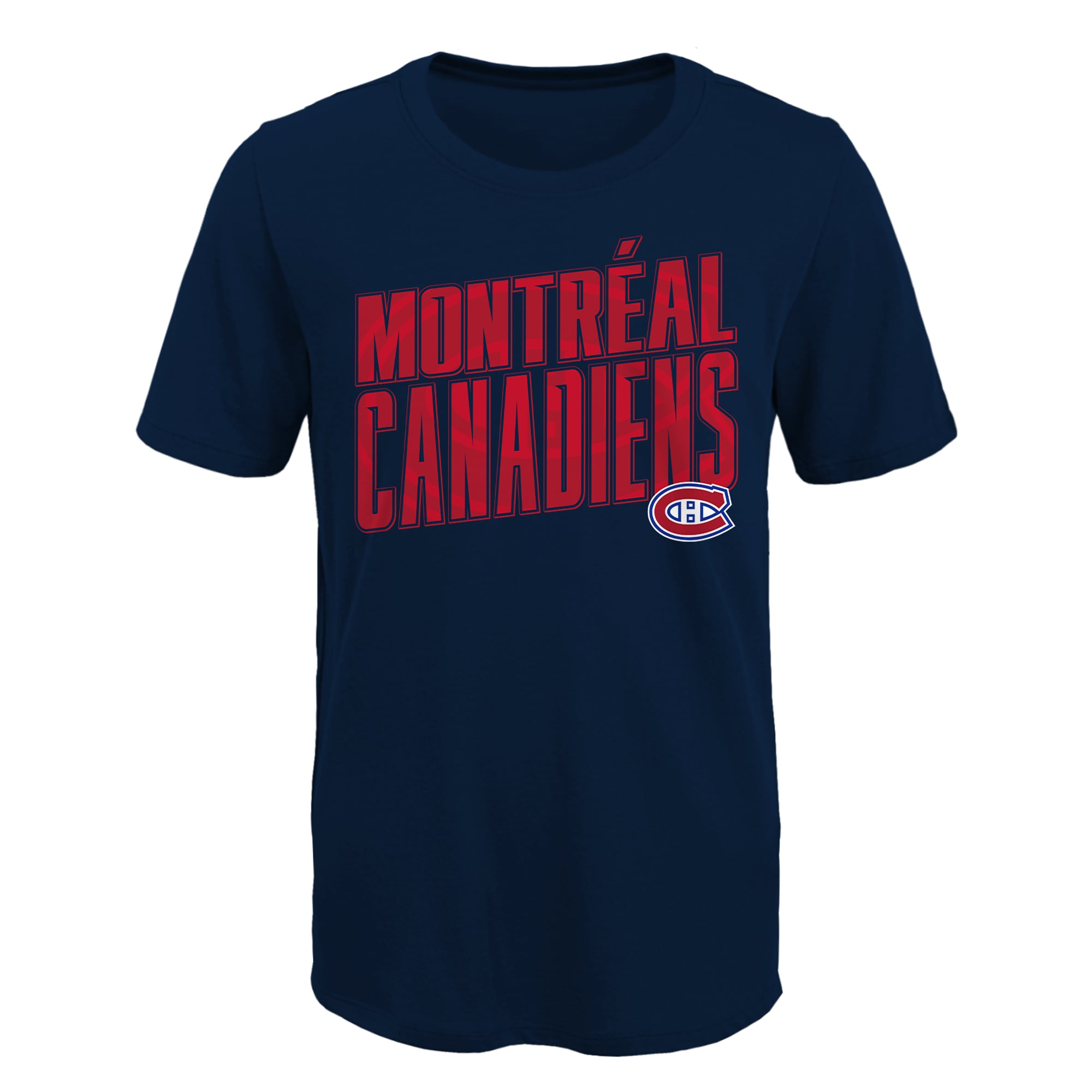 T-shirt Outerstuff bleu marine pour jeunes, motif « Montréal Canadiens de donnent le ton »