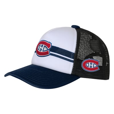 Youth Montreal Canadiens  Outerstuff White Unique Trucker Hat