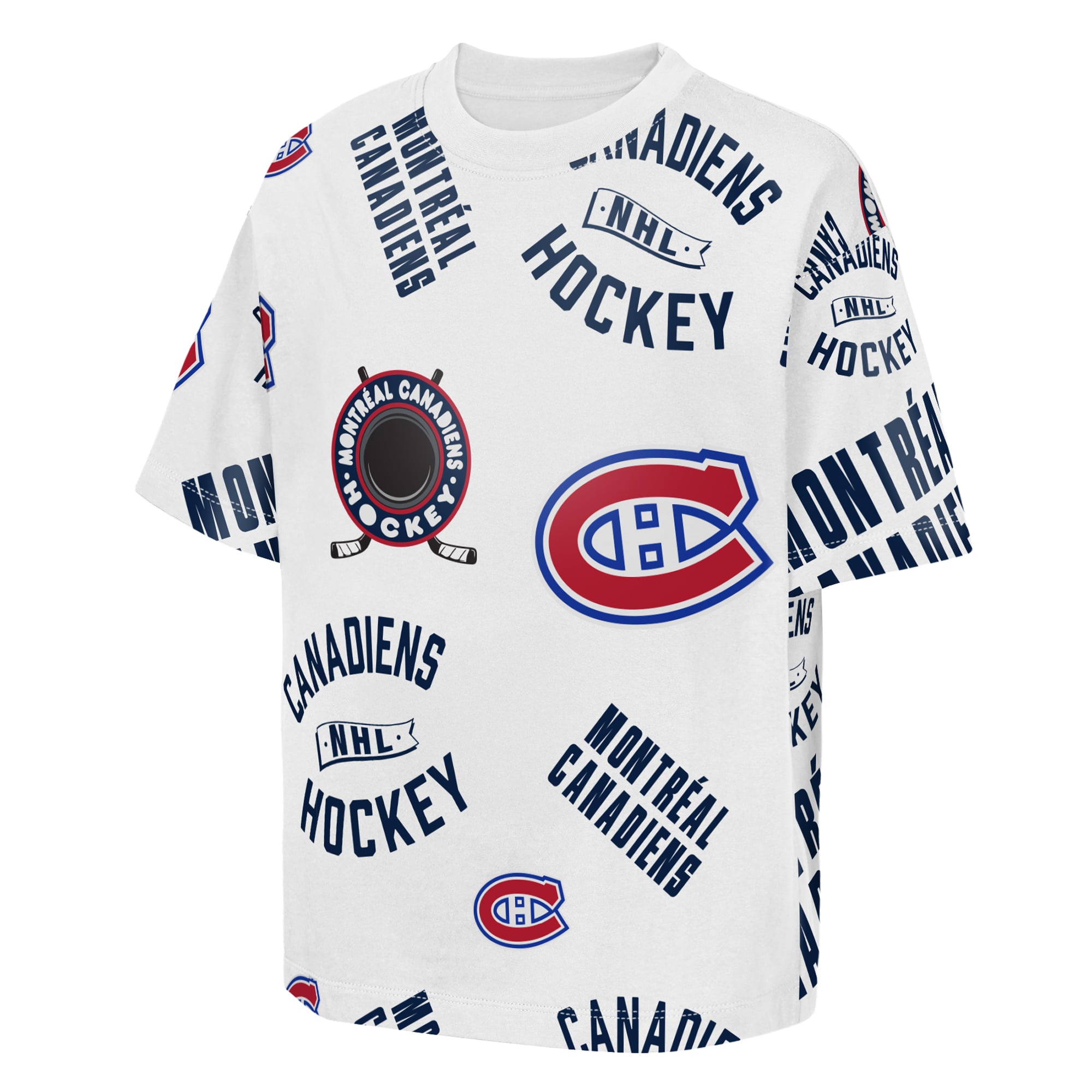 T-shirt blanc Outerstuff Youth Montreal Canadiens Unstoppable
