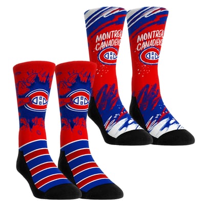  Montreal Canadiens Rock Em Youth Ice Breaker Two-Pack Crew Socks Set - Red