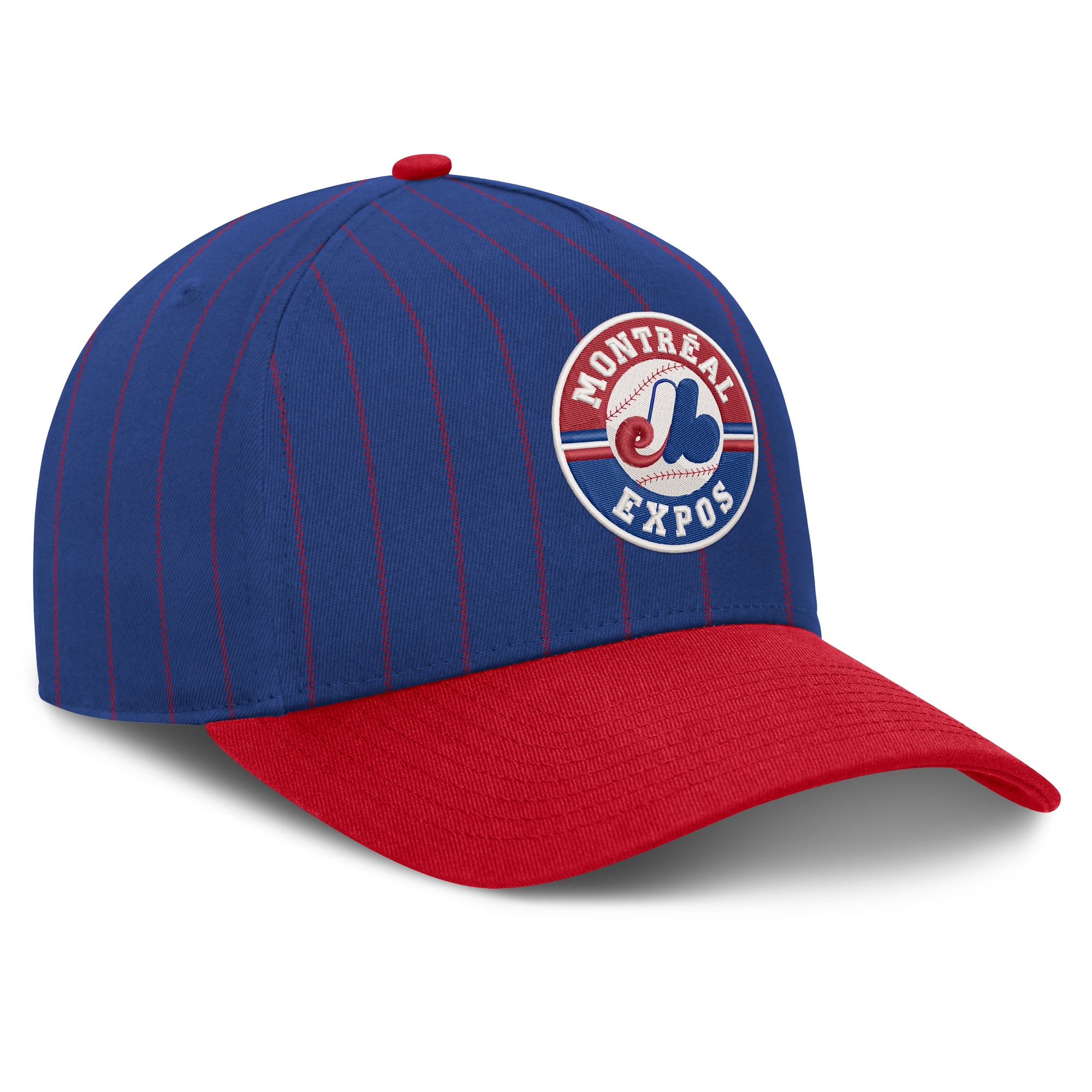 Casquette ajustable Nike bleue et rouge pour homme, modèle Cooperstown Rise des Expos de Montréal