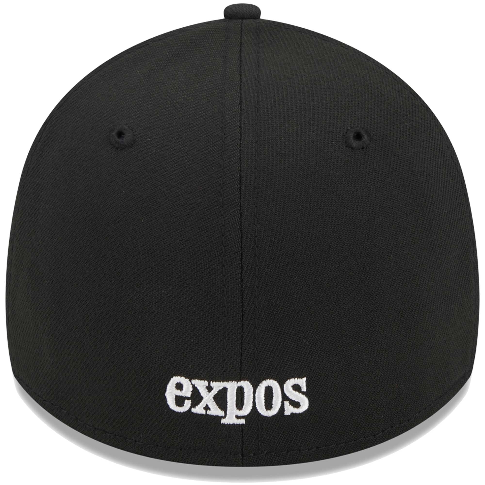 Casquette Flex 39THIRTY noire avec logo Expos de Montréal New Era pour homme