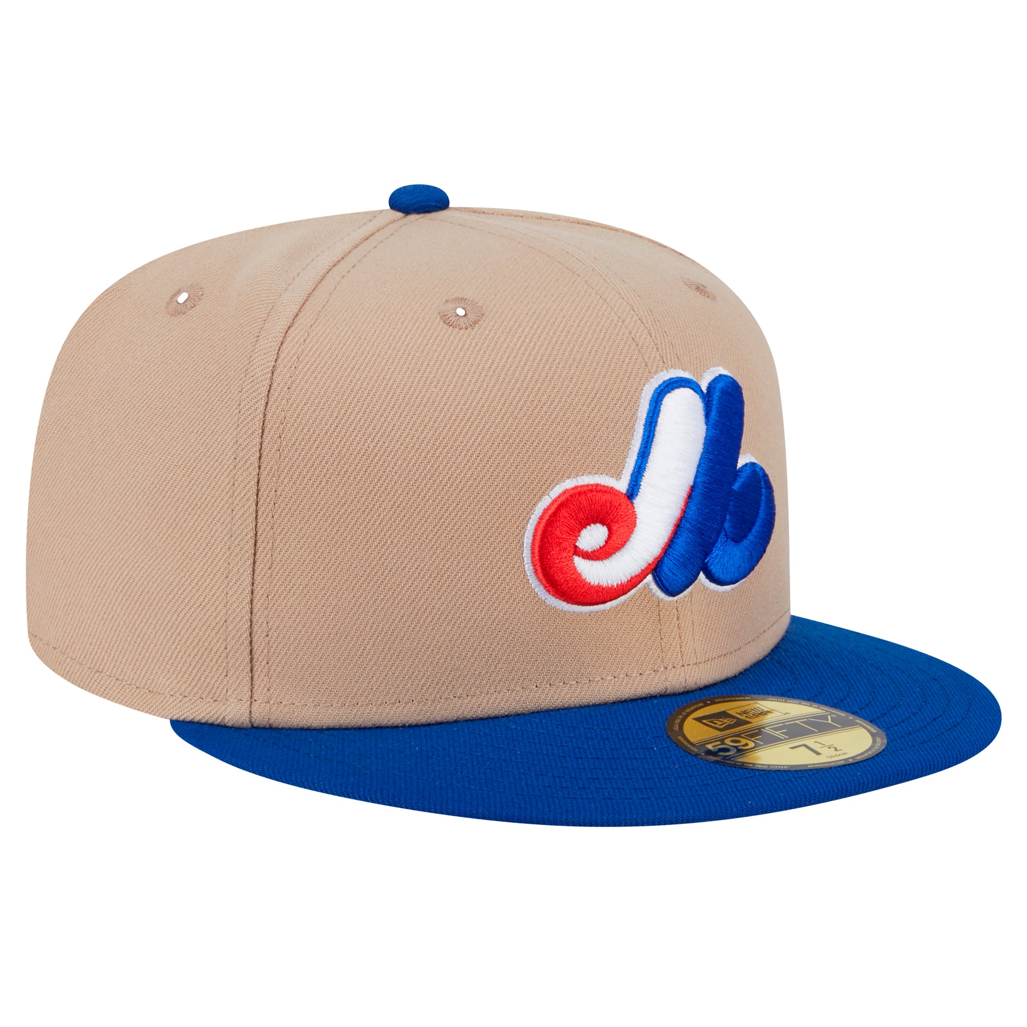 Casquette ajustée 59FIFTY kaki des Expos de Montréal New Era pour homme
