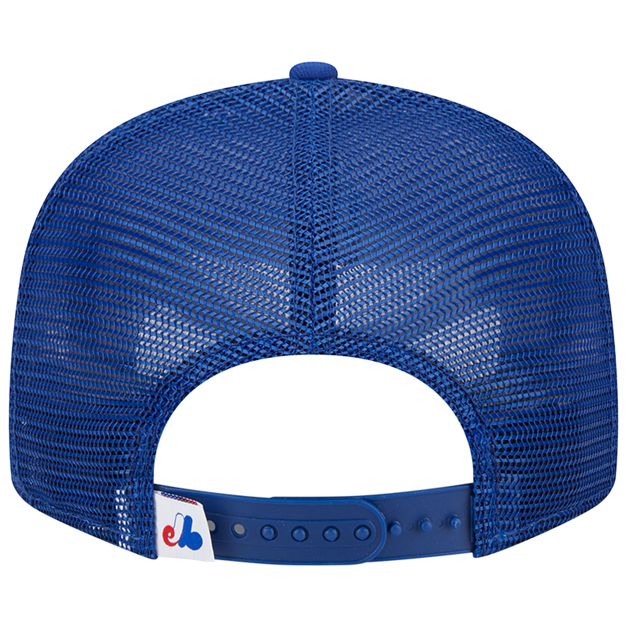 Casquette Snapback 9FIFTY Team Color Trucker Collection Cooperstown Expos de Montréal Royal New Era pour homme