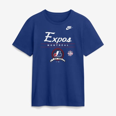 Montreal Expos Nike Cooperstown Graphic T-Shirt - Blue
