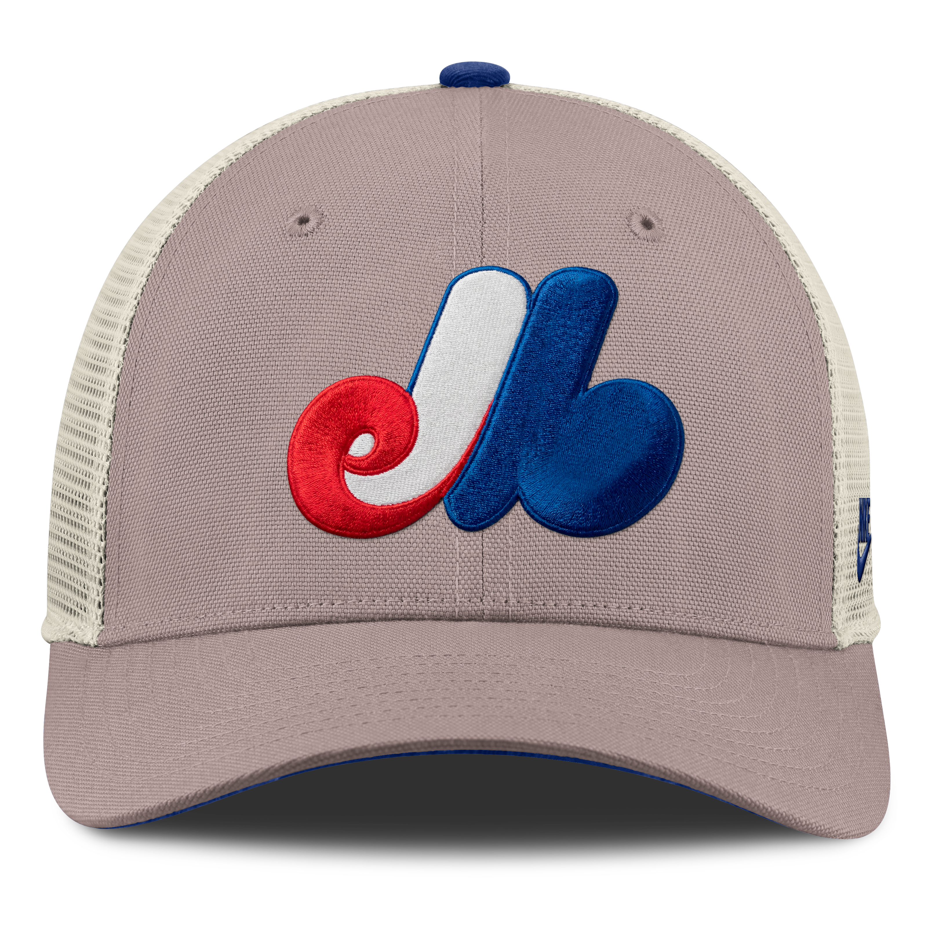Casquette trucker ajustable Nike kaki Montréal Expos Cooperstown Rise pour homme