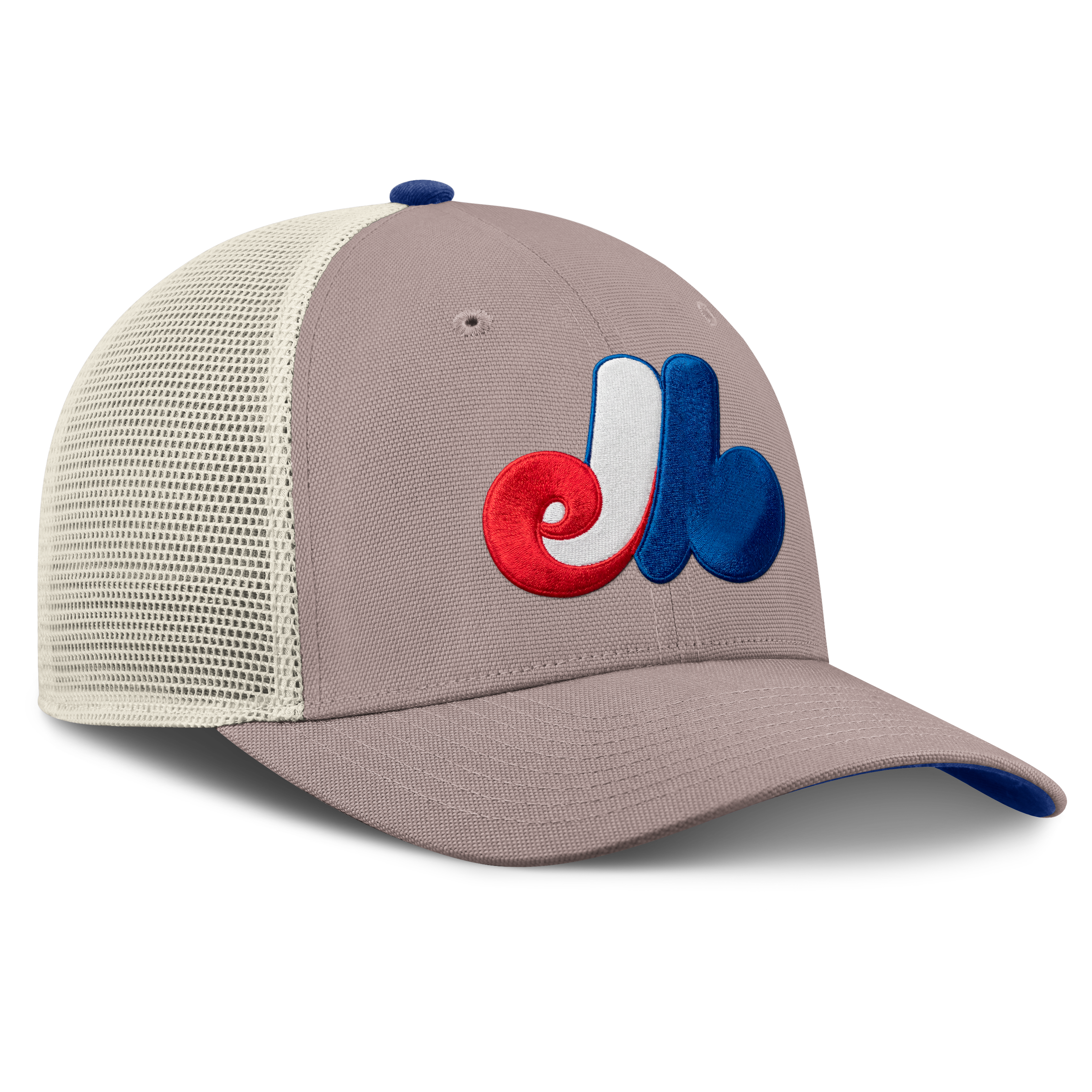 Casquette trucker ajustable Nike kaki Montréal Expos Cooperstown Rise pour homme